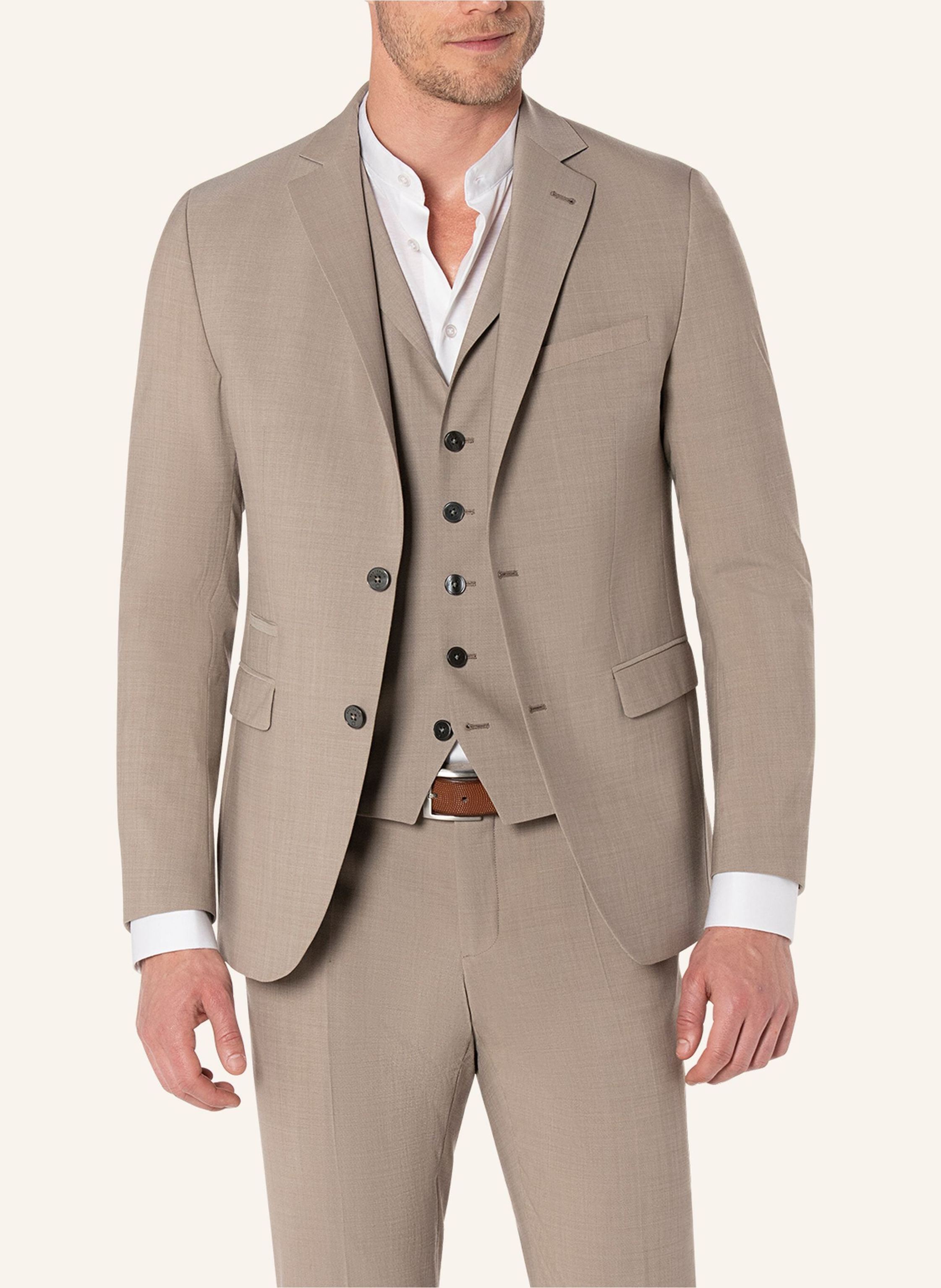 Thumbnail - Benvenuto Einzelsakko Salvi Slim Fit beige