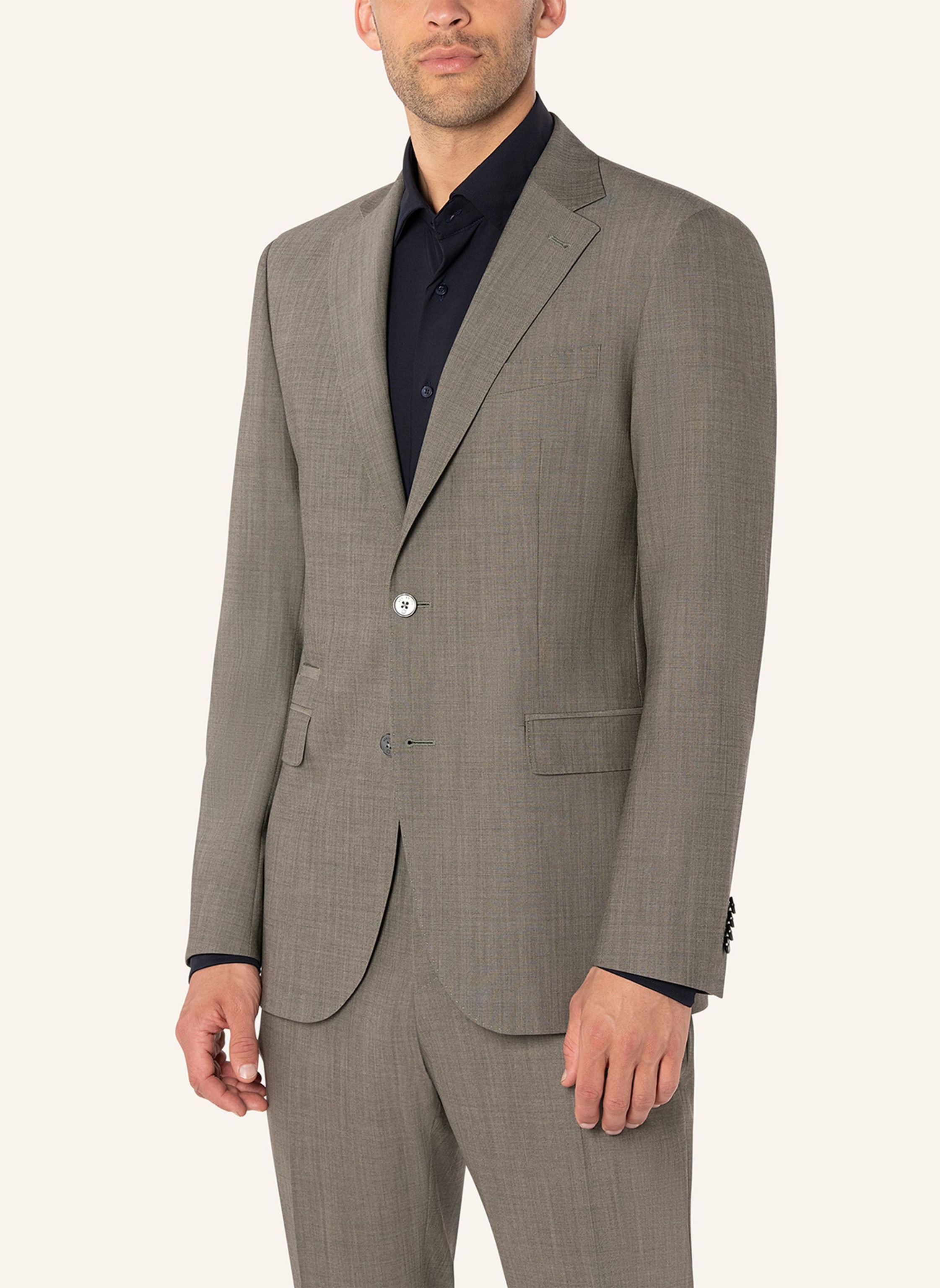 Thumbnail - Benvenuto Anzugsakko Mario Modern Fit braun