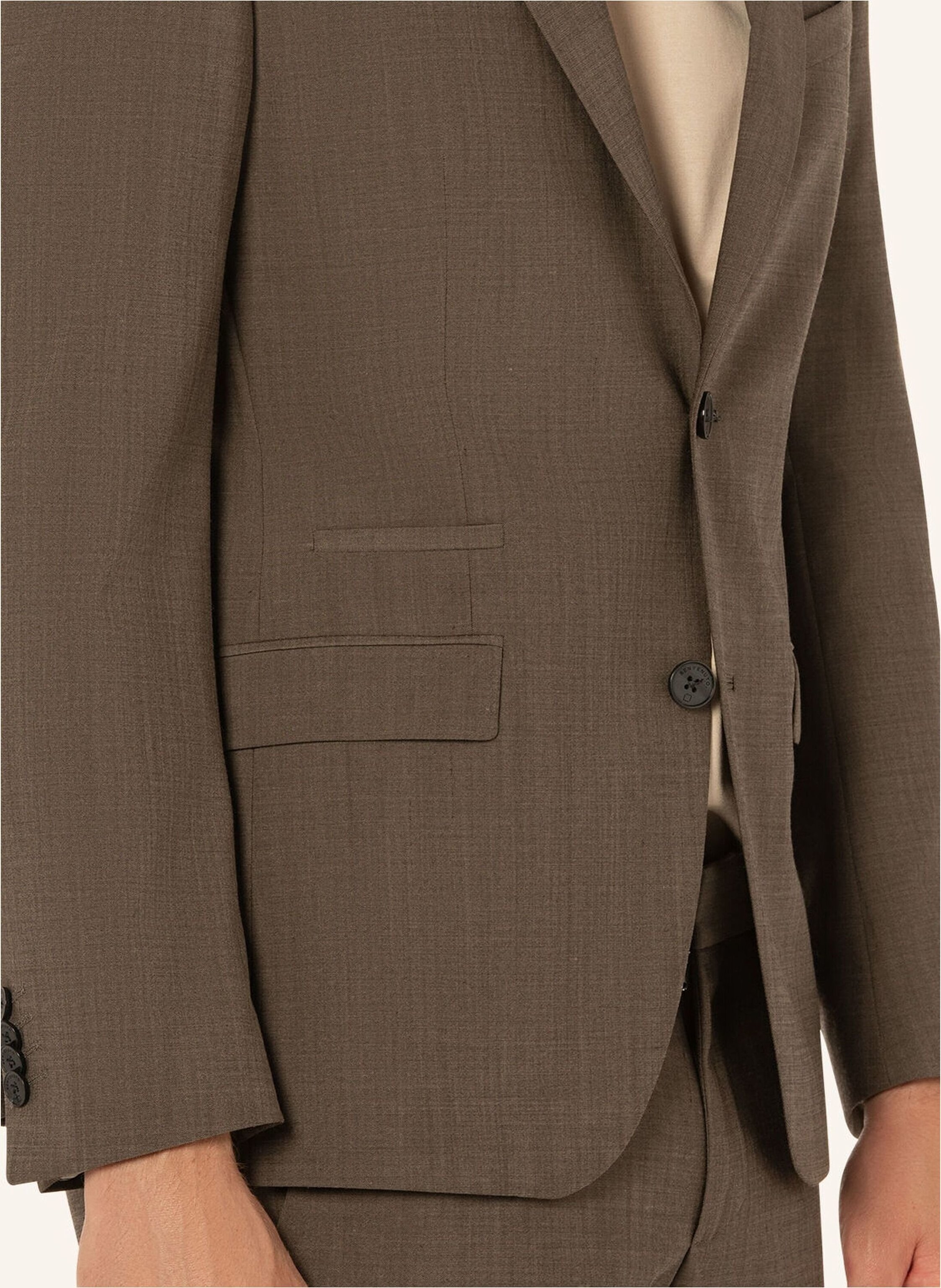 Thumbnail - Benvenuto Einzelsakko Salvi Slim Fit braun