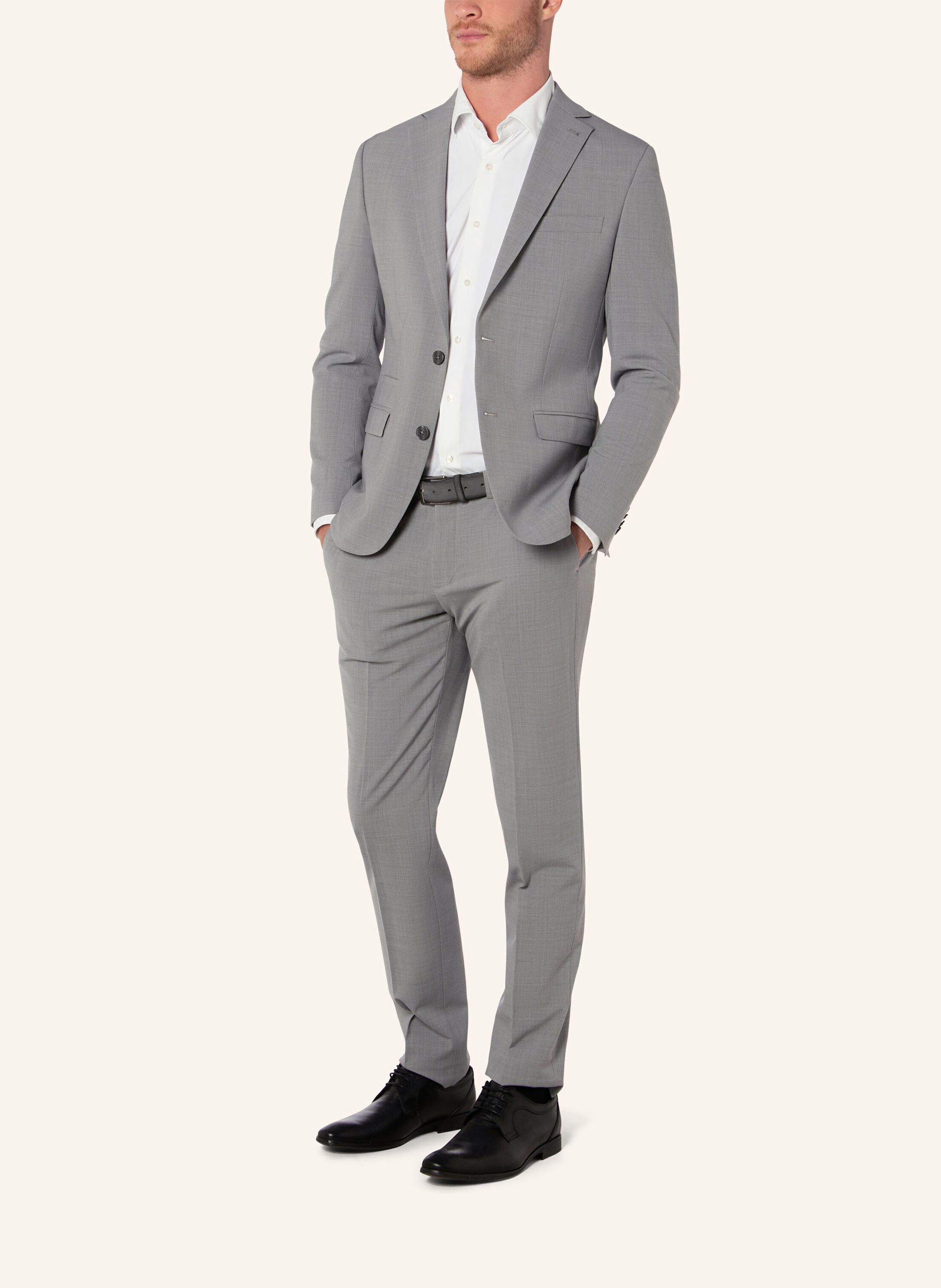 Thumbnail - Benvenuto Anzugsakko Salvi Slim Fit grau