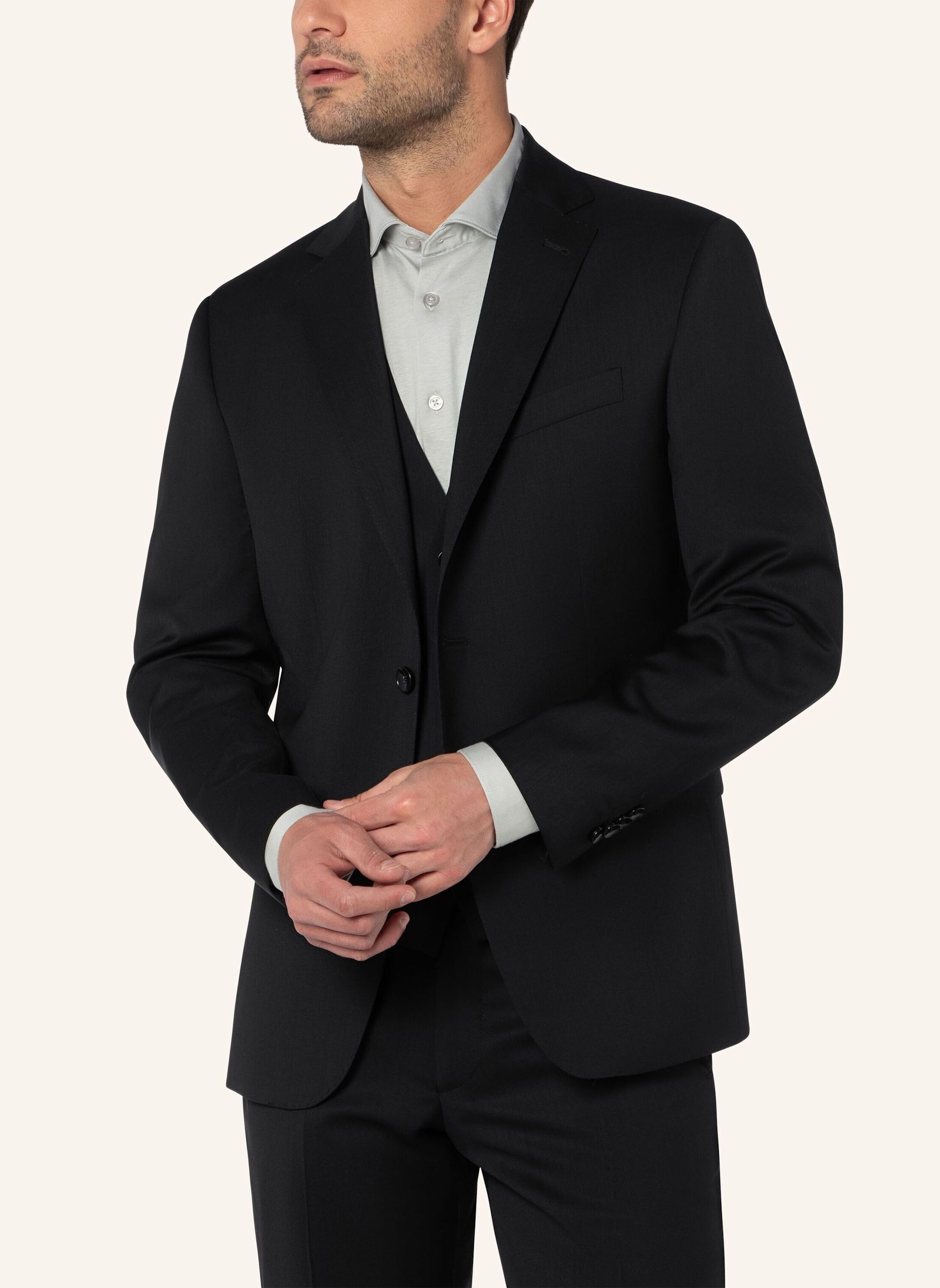 Thumbnail - Benvenuto Anzugsakko Romeo Slim Fit schwarz