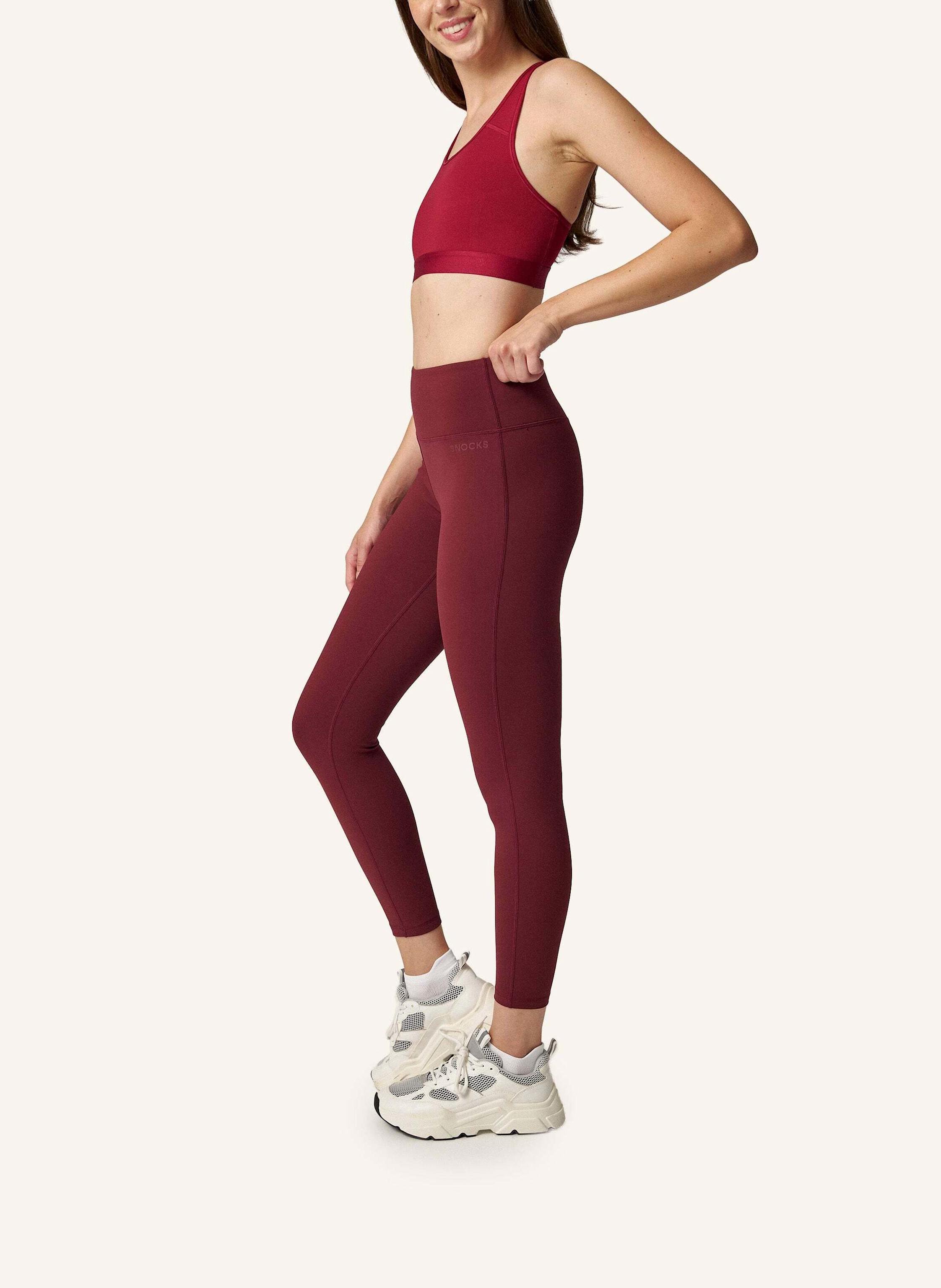 Thumbnail - Snocks Thermoleggings Damen rot