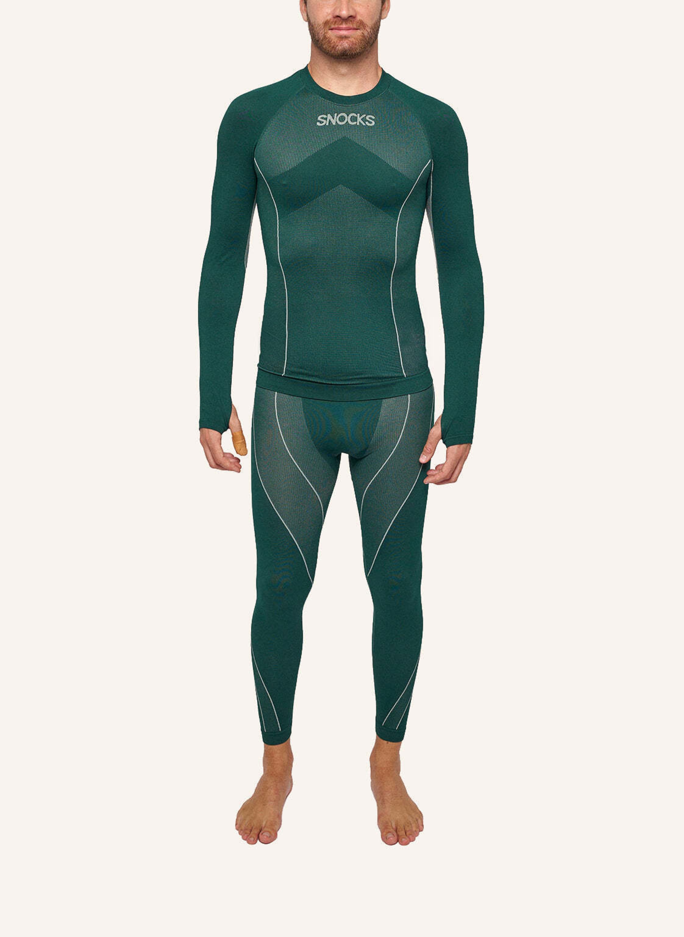 Thumbnail - Snocks Thermounterwäsche Mit Daumenloch gruen