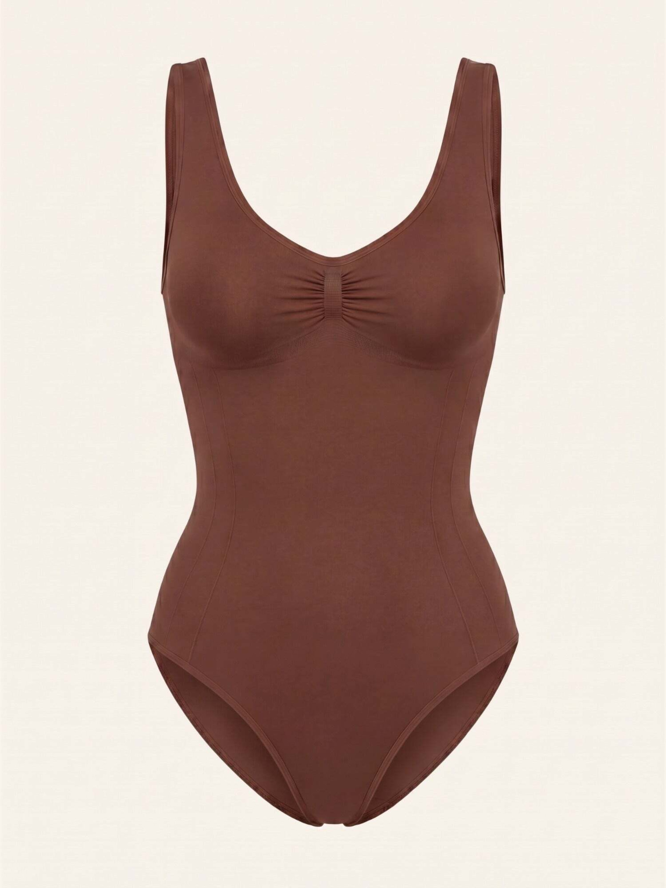 Snocks Shaping Body Mit Breiten Trägern braun