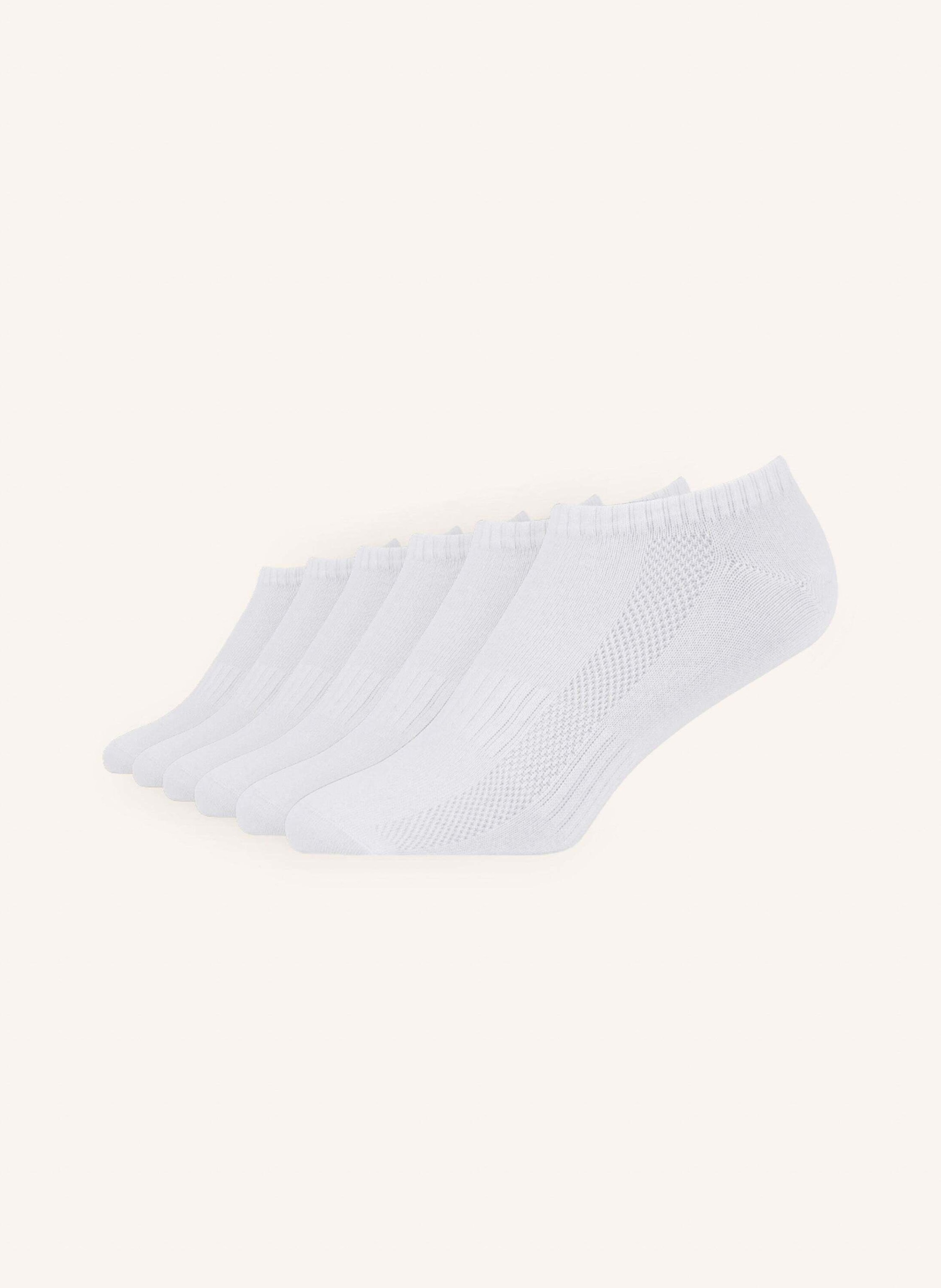 Snocks 6er-Pack Sneakersocken weiss