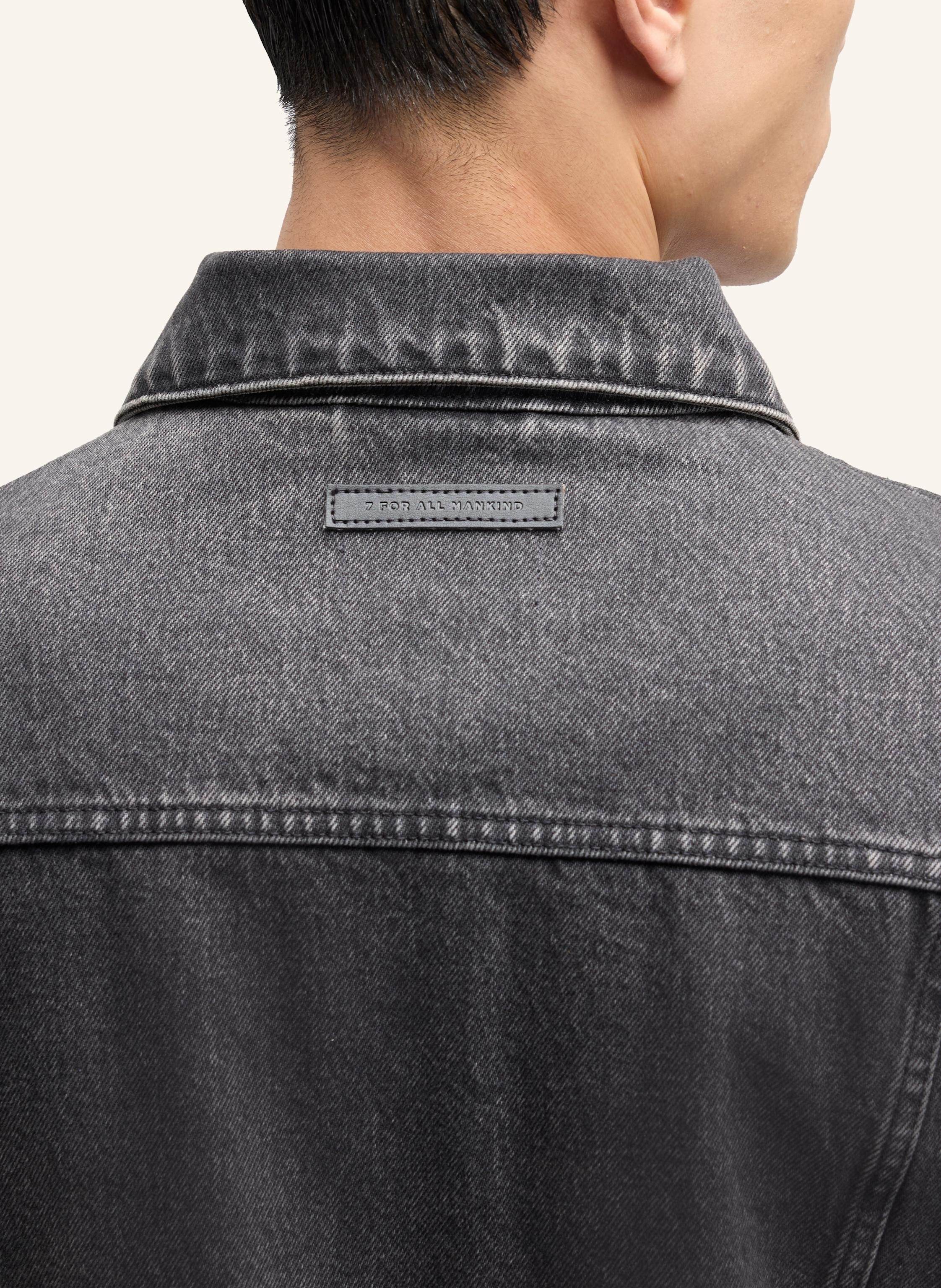 Thumbnail - 7 For All Mankind Perfect Jacket Jeansjacke schwarz