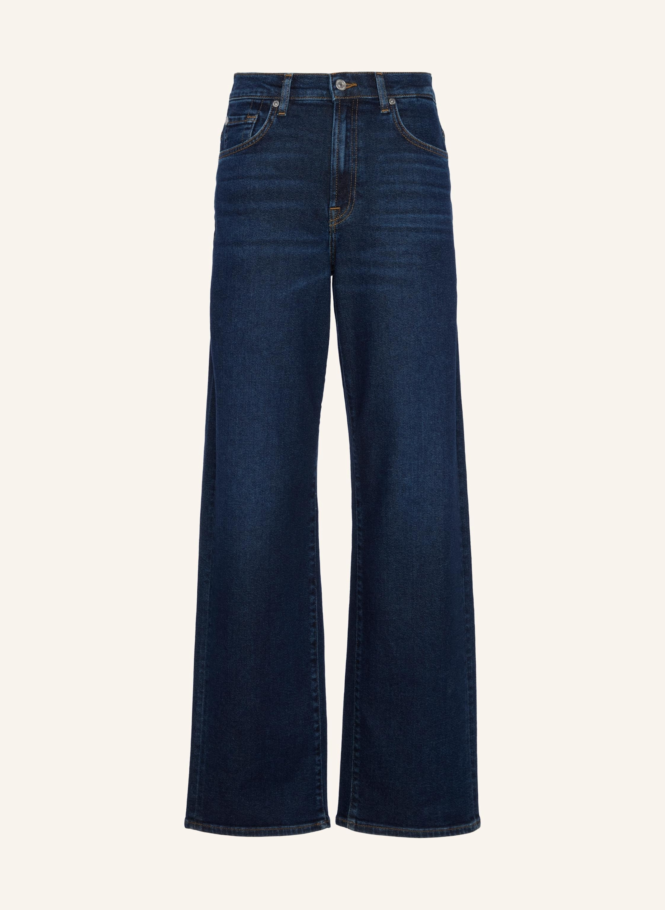 7 For All Mankind Jeans Stovepipe Straight Straight Fit blau