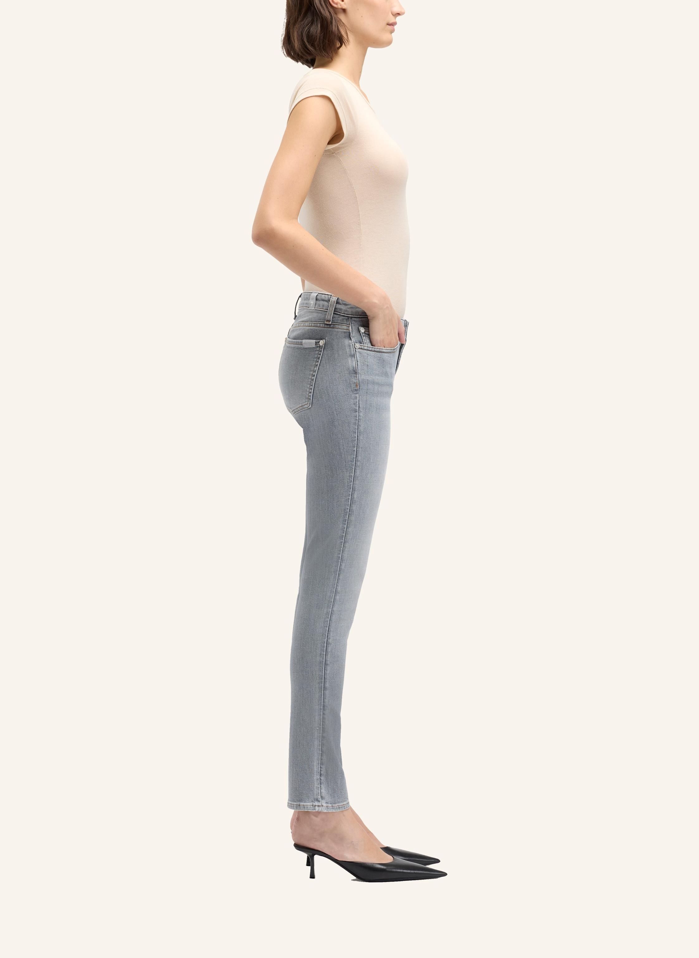 Thumbnail - 7 For All Mankind Jeans Low Skinny Skinny Fit grau