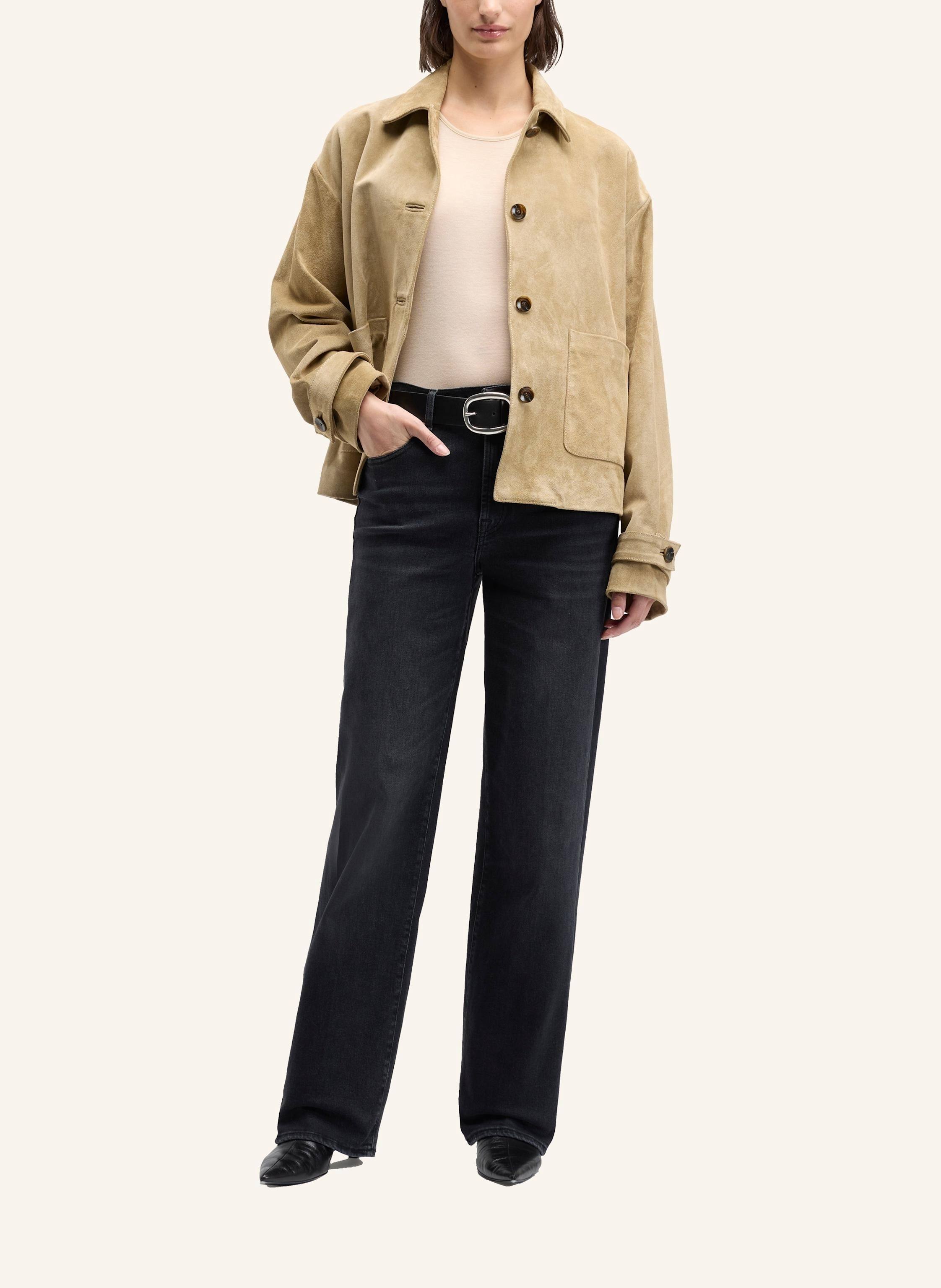 Thumbnail - 7 For All Mankind Jeans Stovepipe Straight Straight Fit schwarz