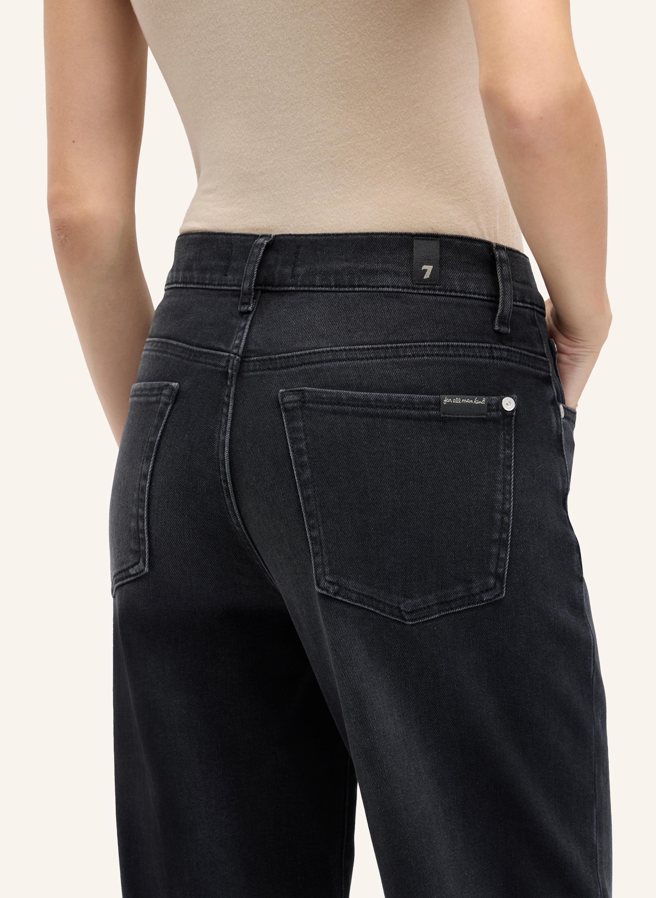 Thumbnail - 7 For All Mankind Jeans Stovepipe Straight Straight Fit schwarz