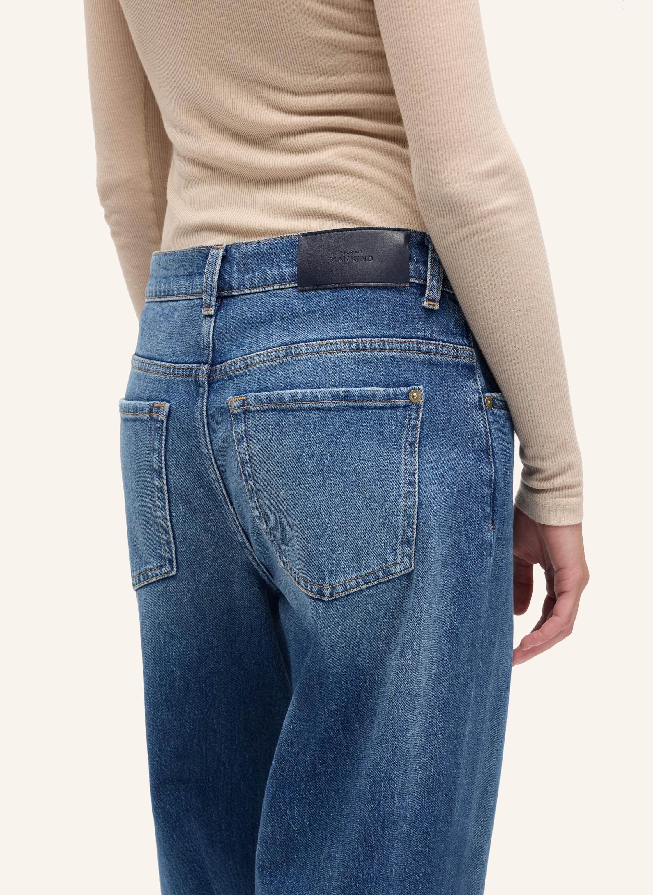 Thumbnail - 7 For All Mankind Jeans Stovepipe Straight Straight Fit blau