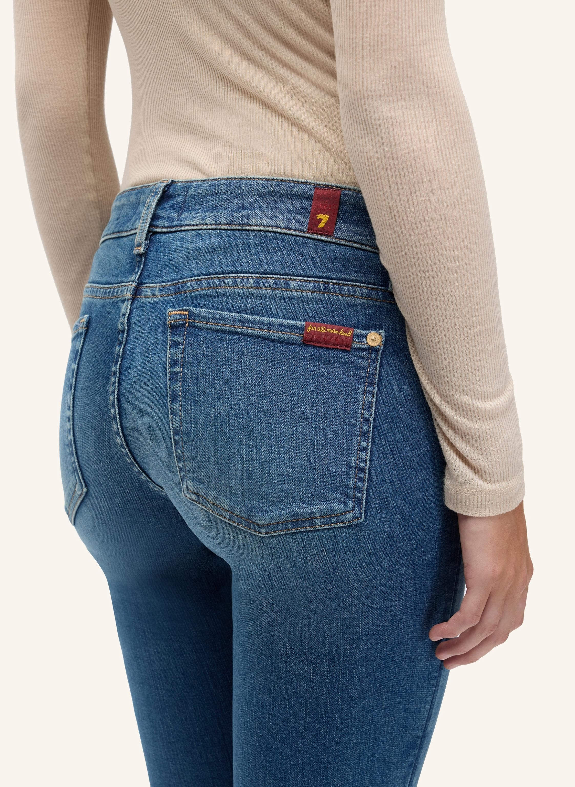 Thumbnail - 7 For All Mankind Skinny Jeans Low Skinny Yuma blau