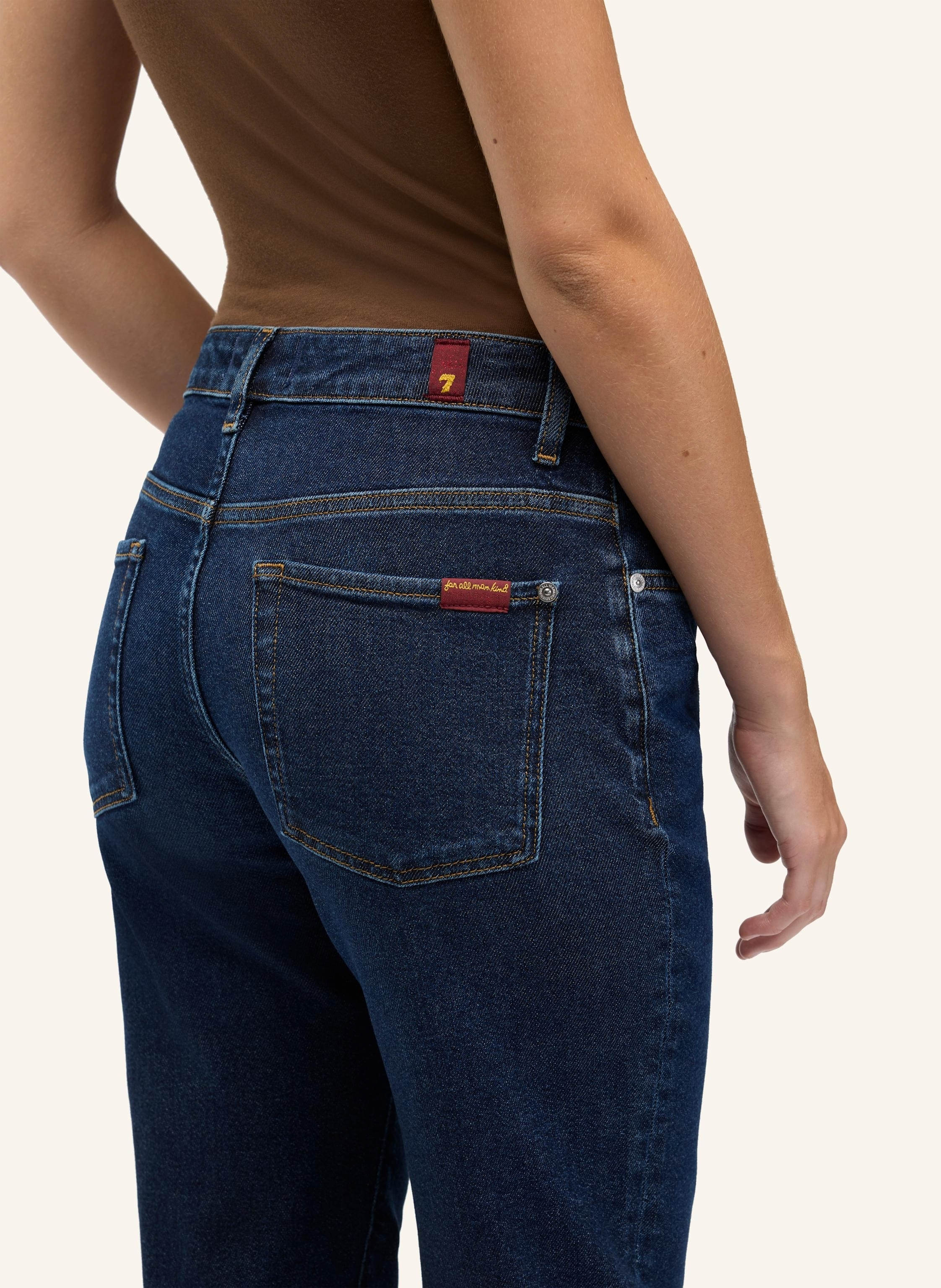 Thumbnail - 7 For All Mankind Straight Jeans Calie blau