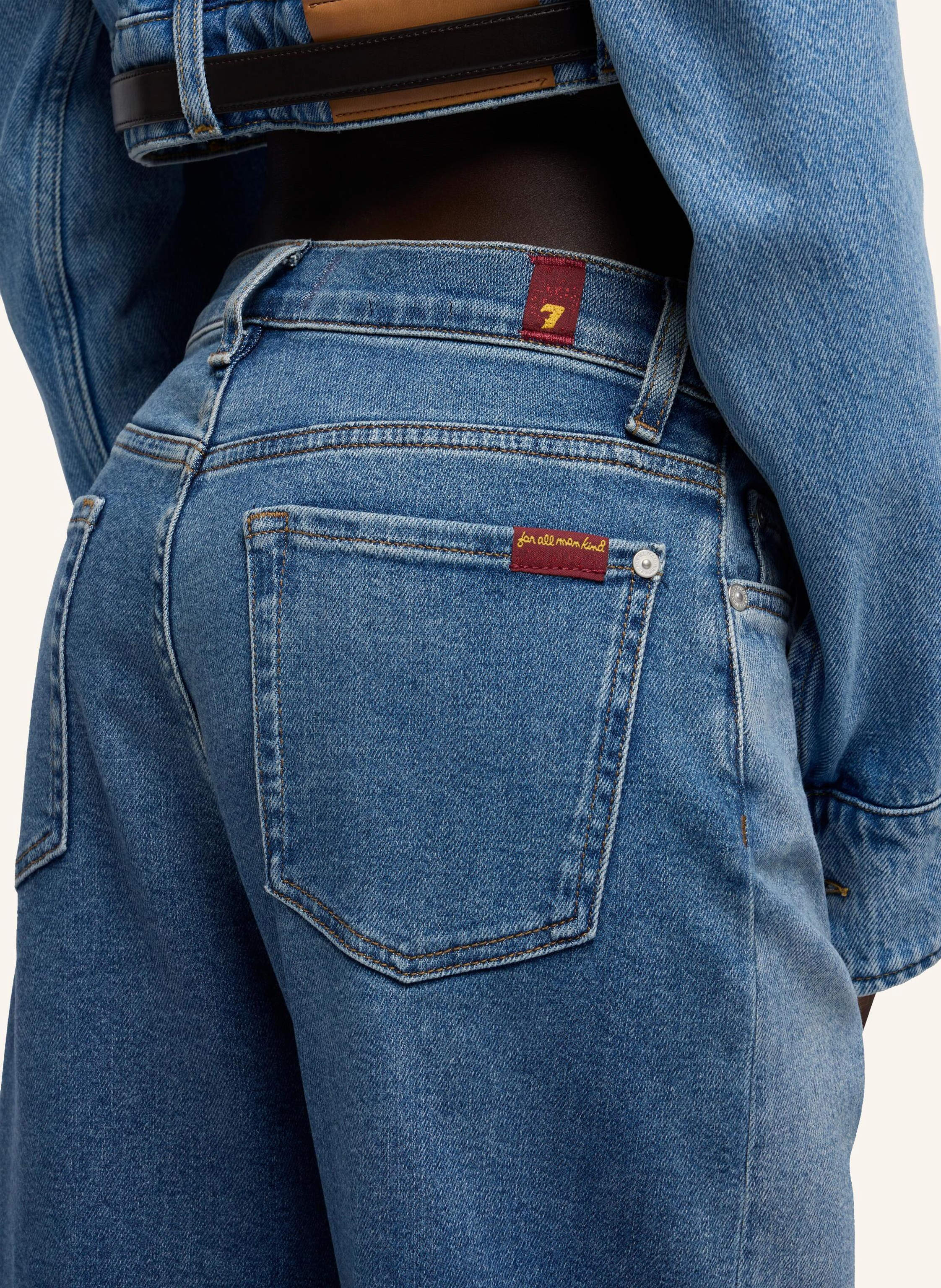 Thumbnail - 7 For All Mankind Jeans Lotta Tailorless Wide Fit blau