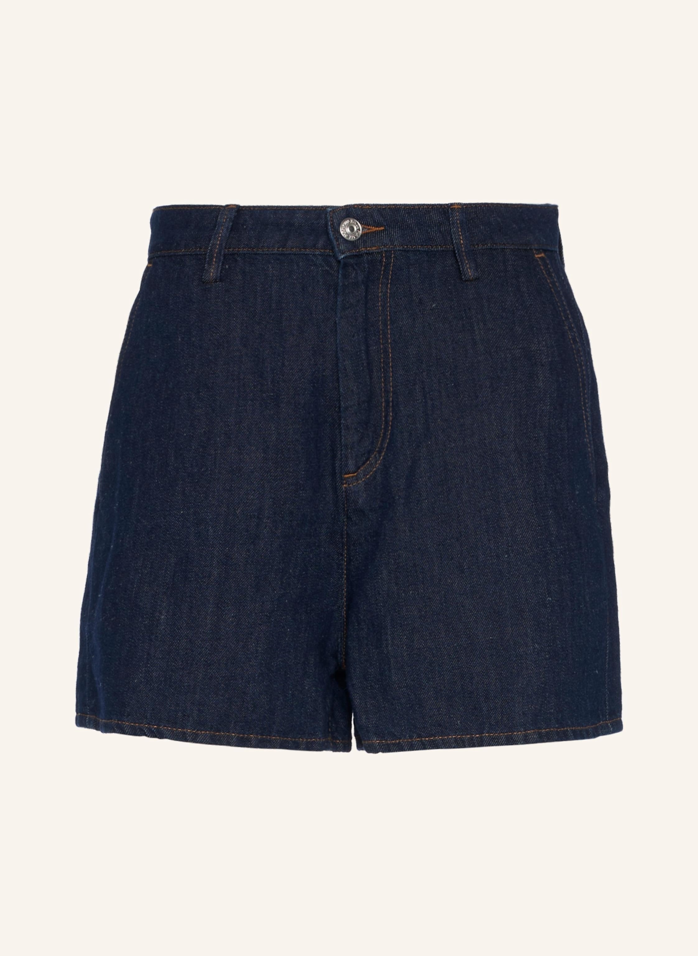 7 For All Mankind Jeansshorts Mit Leinen blau