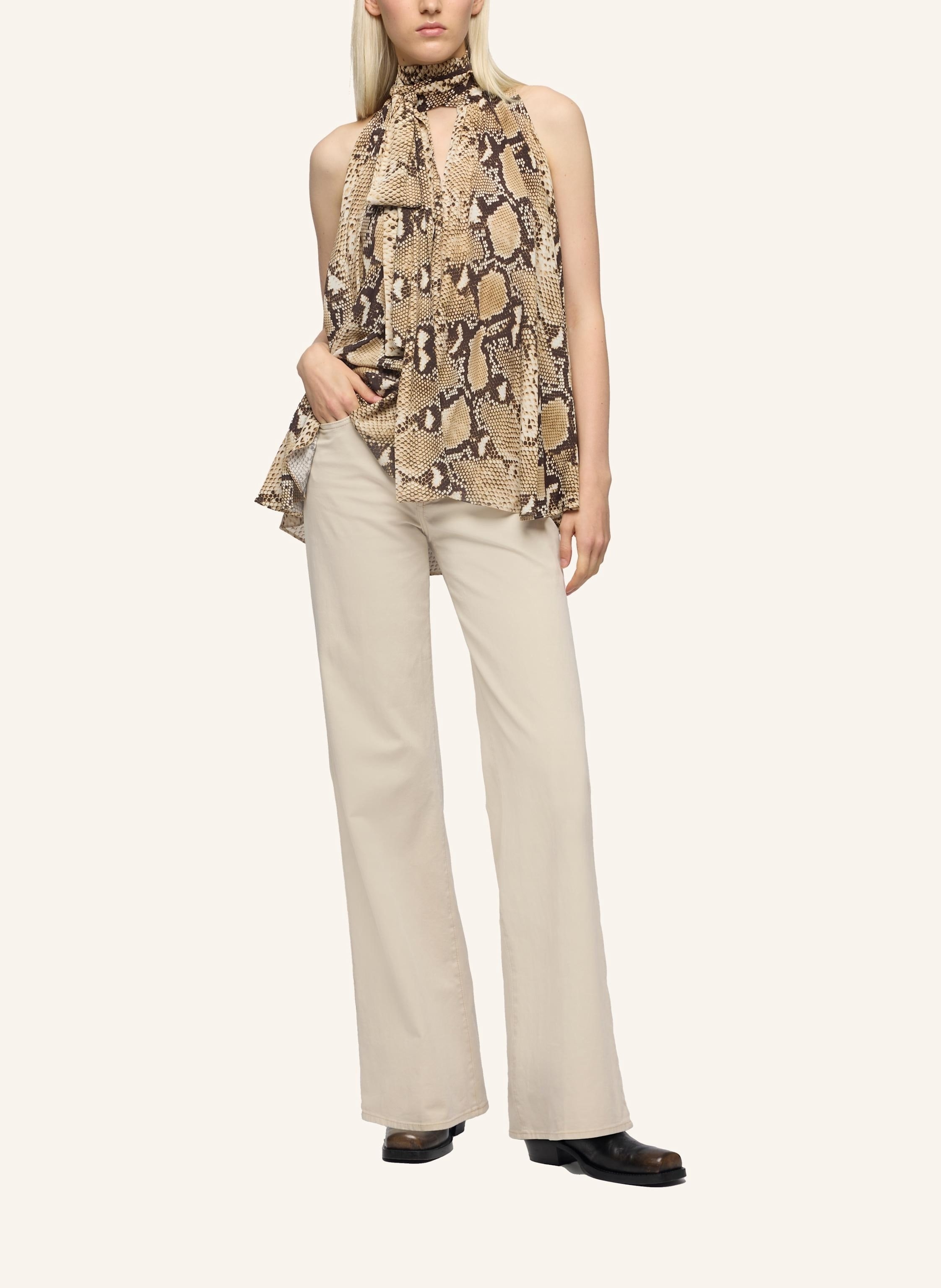 Thumbnail - 7 For All Mankind Wide Leg Jeans Lotta beige