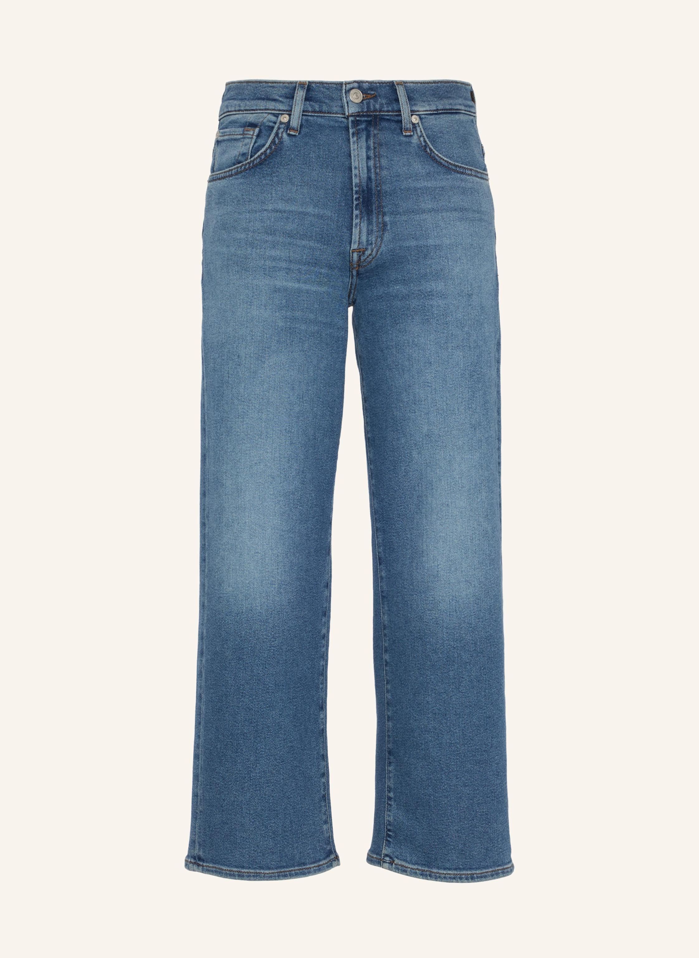7 For All Mankind Straight Jeans Stovepipe Vintage Straight Ankle blau