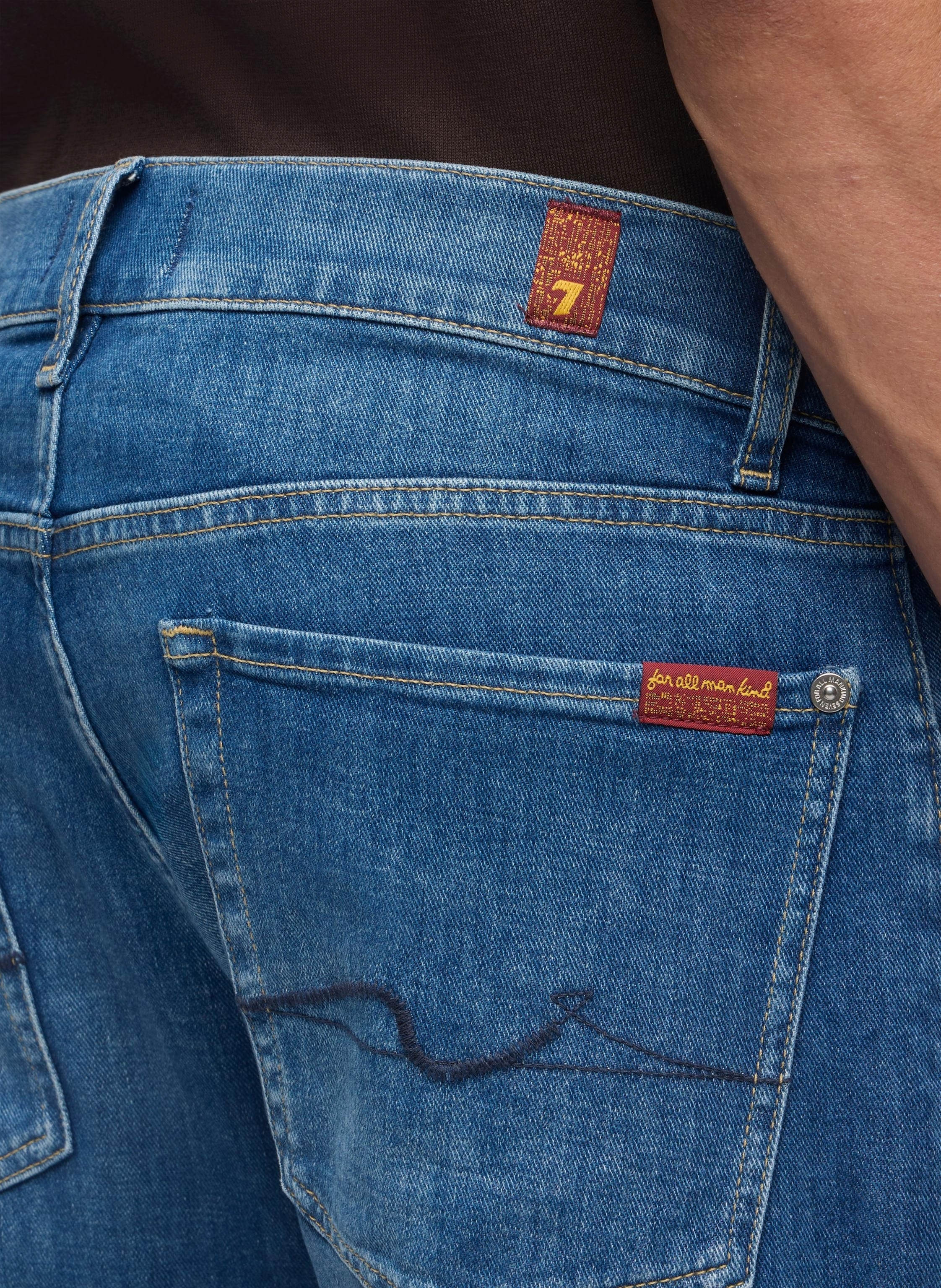 Thumbnail - 7 For All Mankind Jeans Slim Slim Fit blau