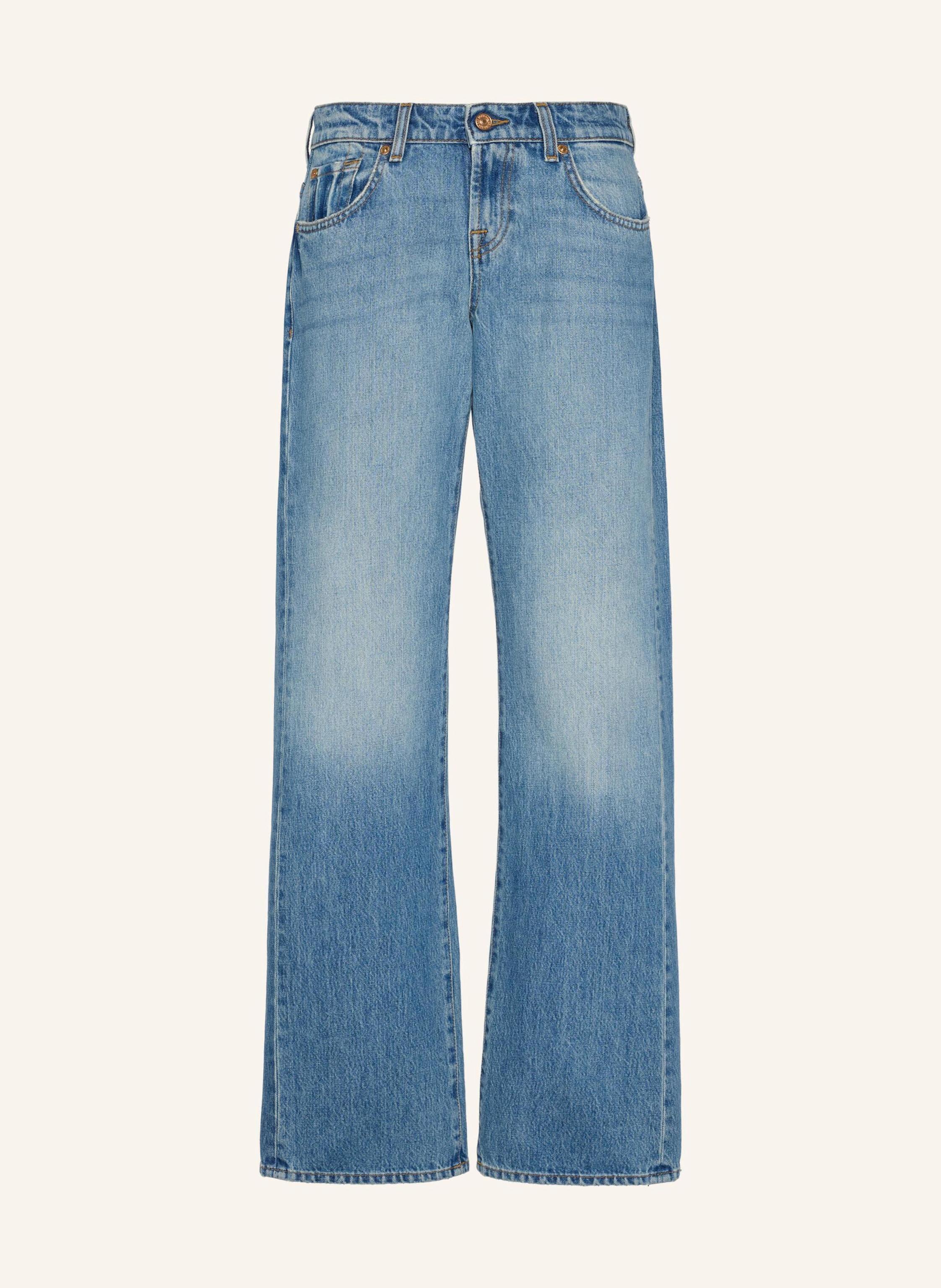 7 For All Mankind Jeans Low Straight Straight Fit blau