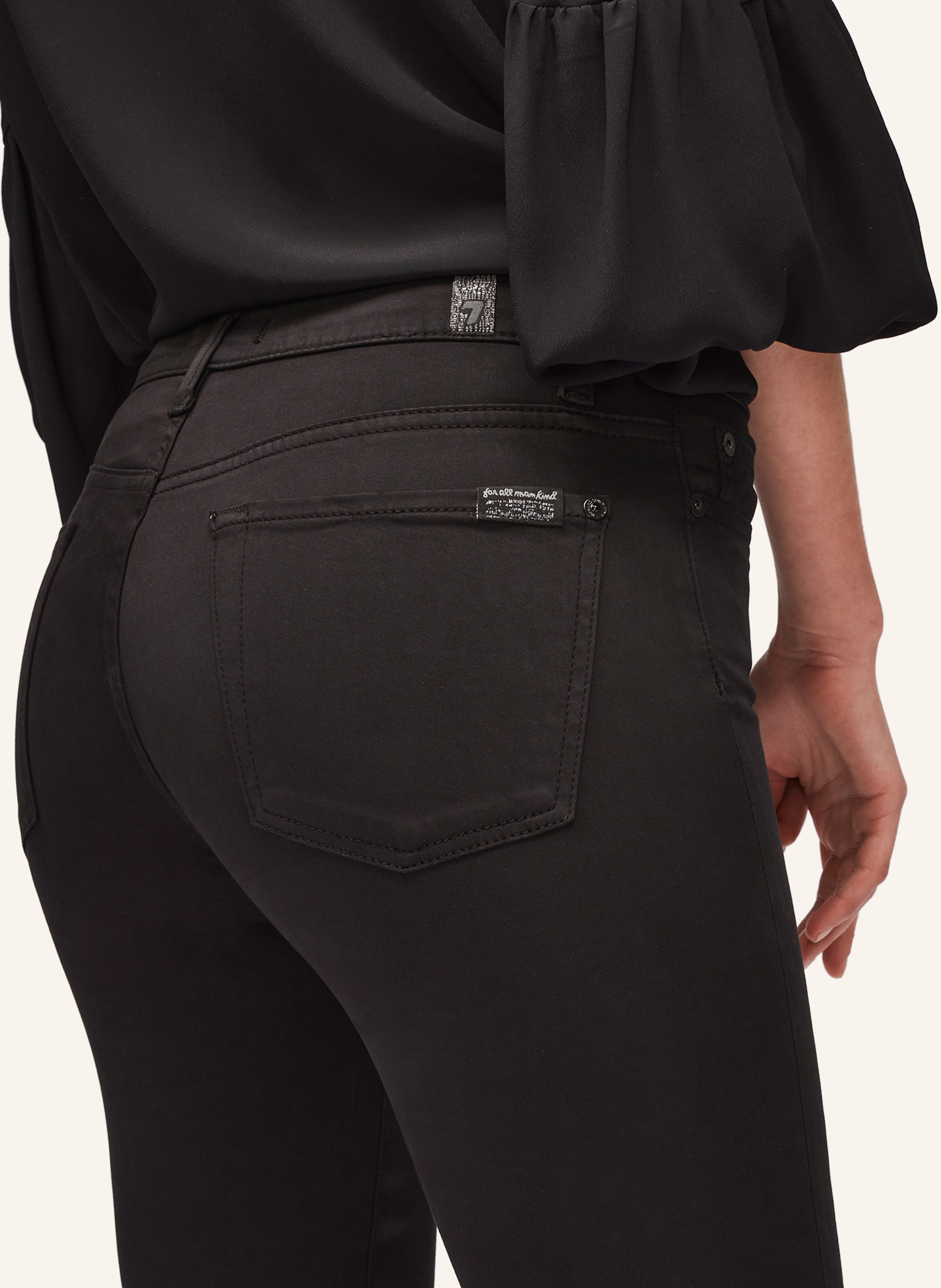 Thumbnail - 7 For All Mankind Jeans Hw Skinny Crop Skinny Fit schwarz