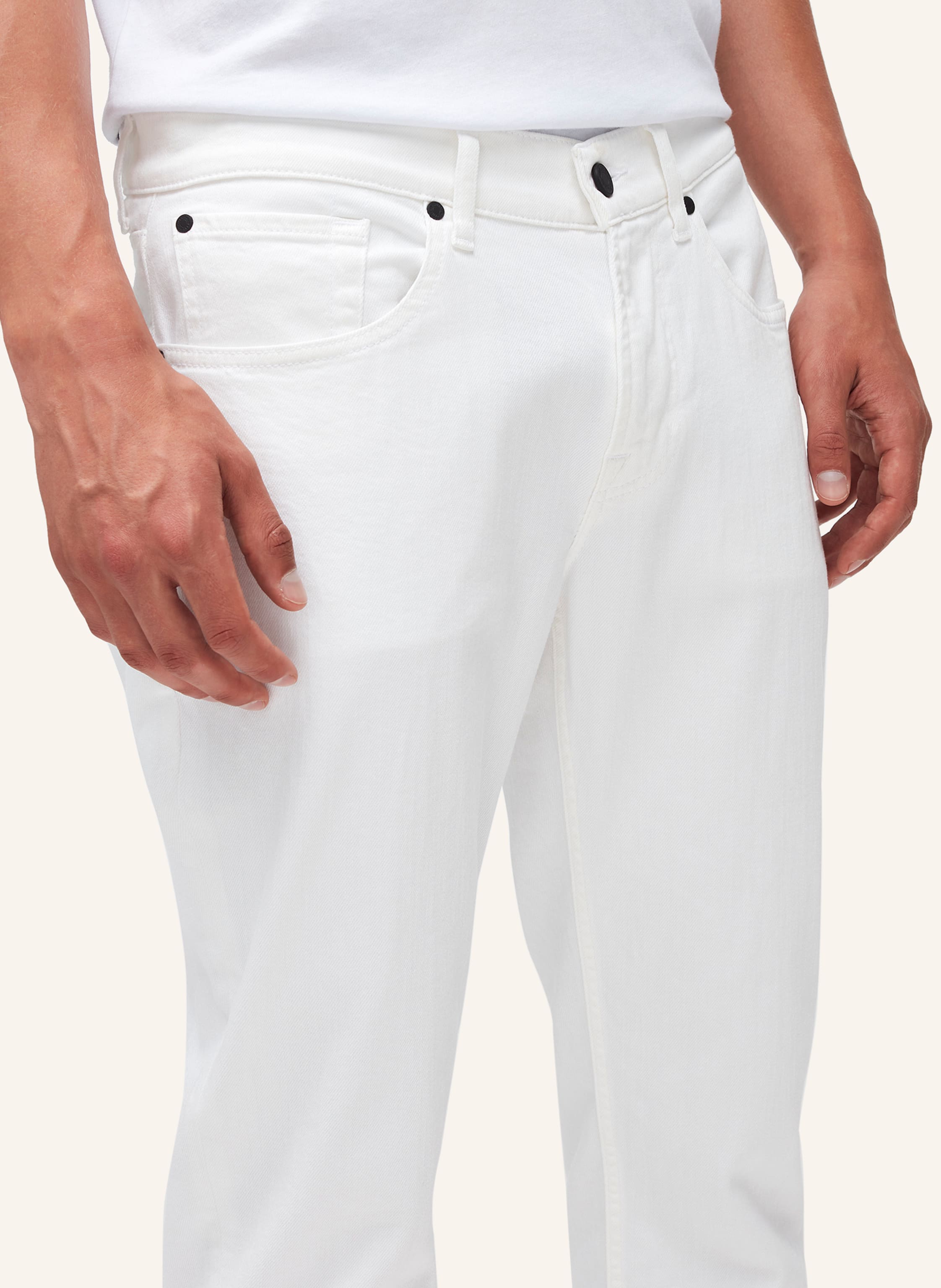 Thumbnail - 7 For All Mankind Jeans Slimmy Tapered Slim Fit weiss