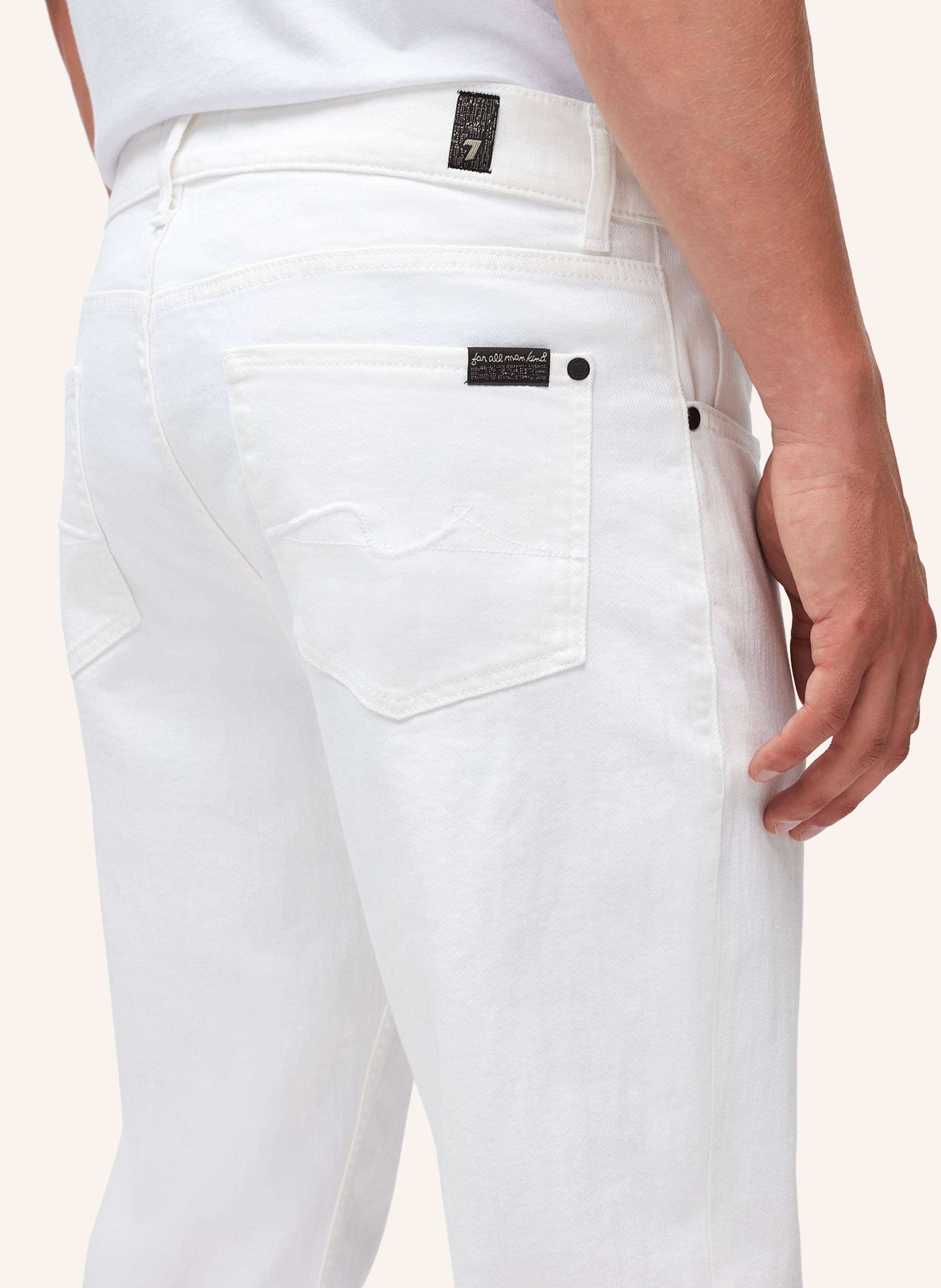 Thumbnail - 7 For All Mankind Jeans Slimmy Tapered Slim Fit weiss