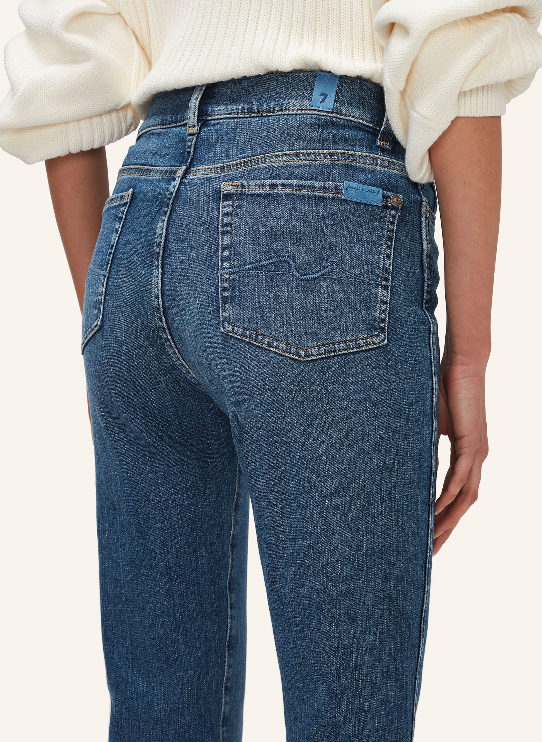 Thumbnail - 7 For All Mankind Jeans Hw Slim Kick Bootcut Fit blau
