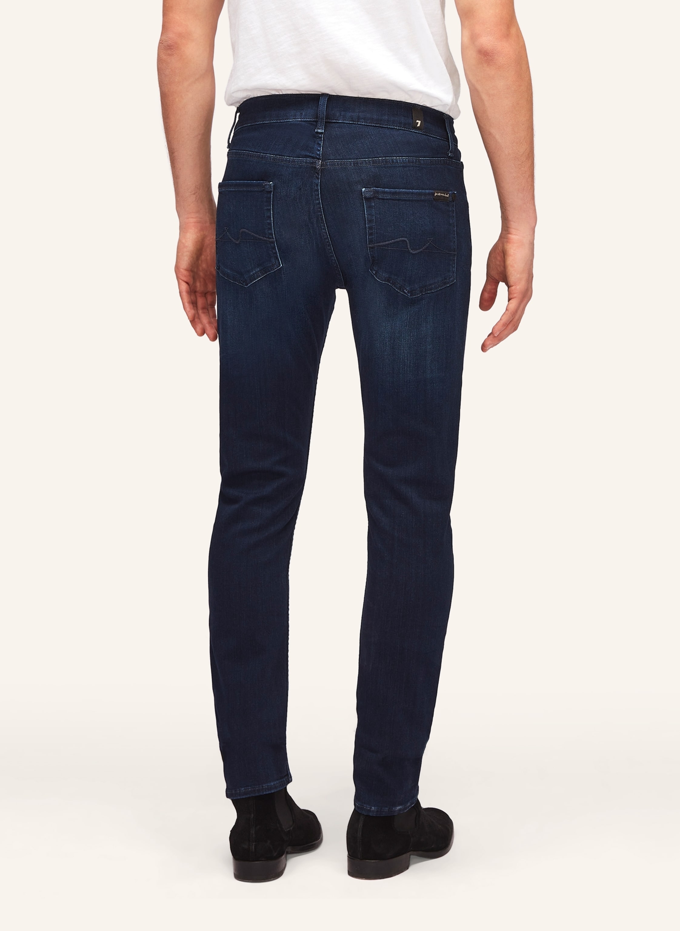 Thumbnail - 7 For All Mankind Jeans Slimmy Tapered Slim Fit blau