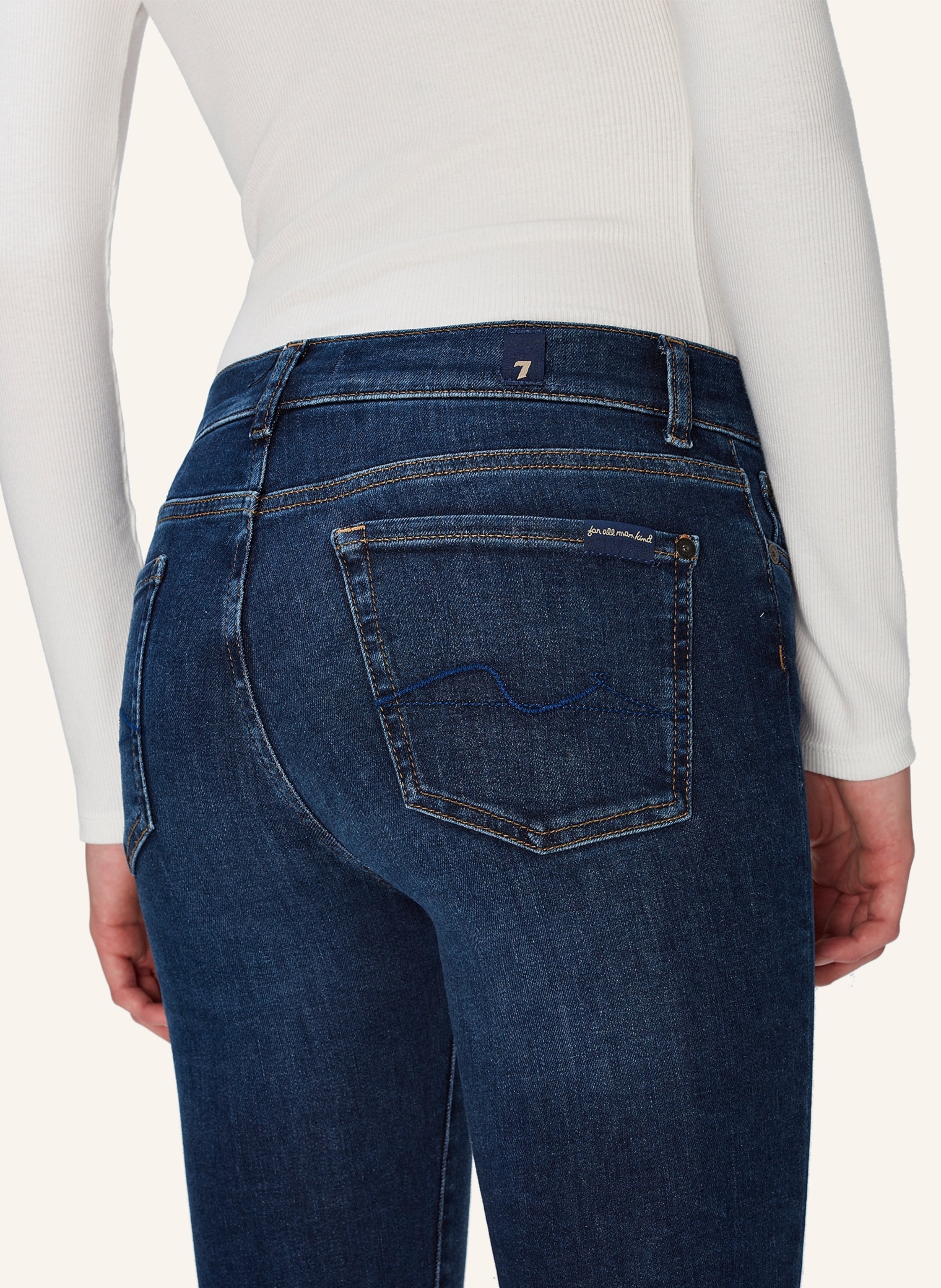 Thumbnail - 7 For All Mankind Jeans Roxanne Ankle Slim Fit blau