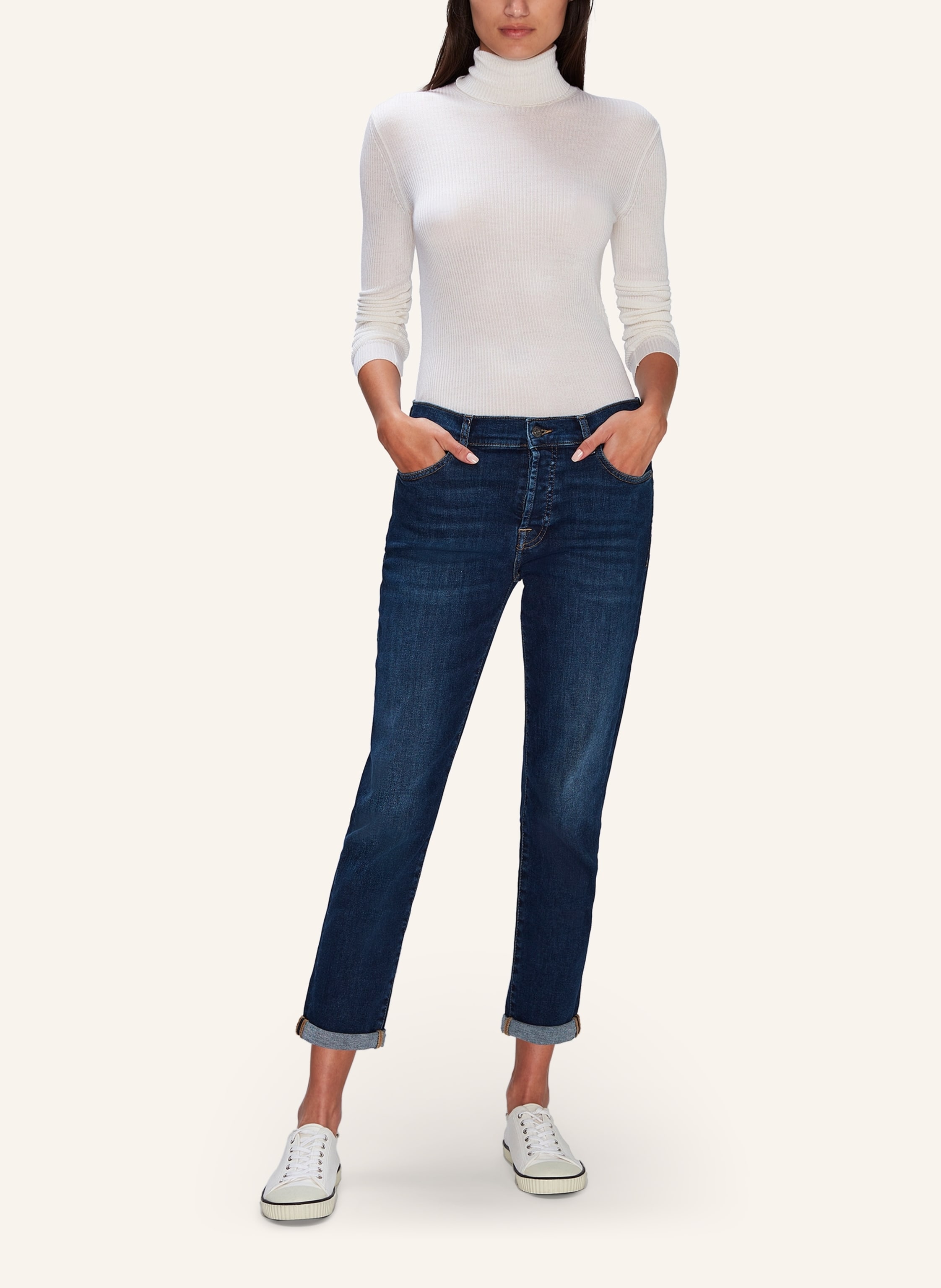 Thumbnail - 7 For All Mankind Jeans Josefina Boyfriend Fit blau