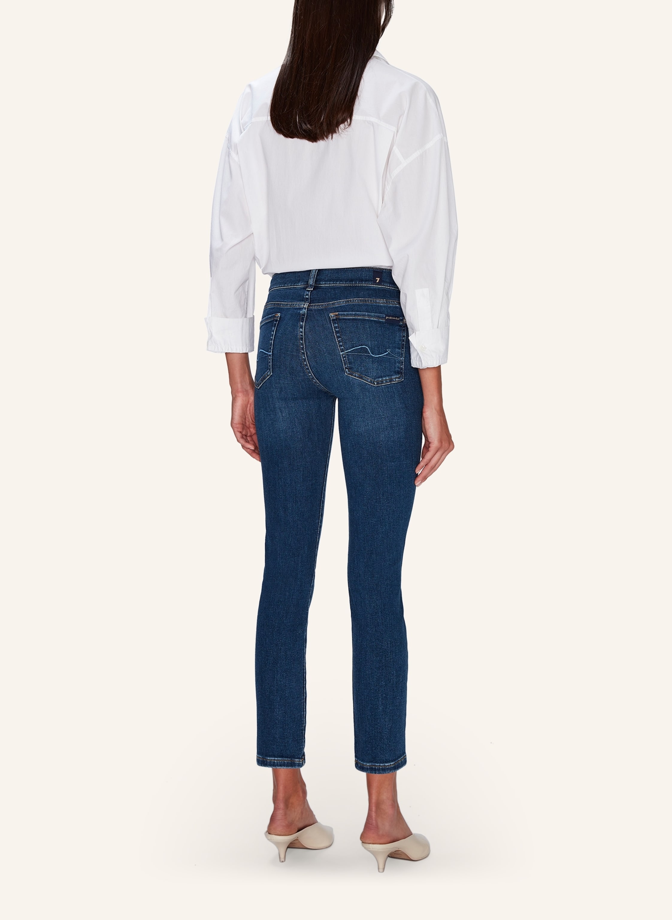Thumbnail - 7 For All Mankind Jeans Roxanne Ankle Slim Fit blau
