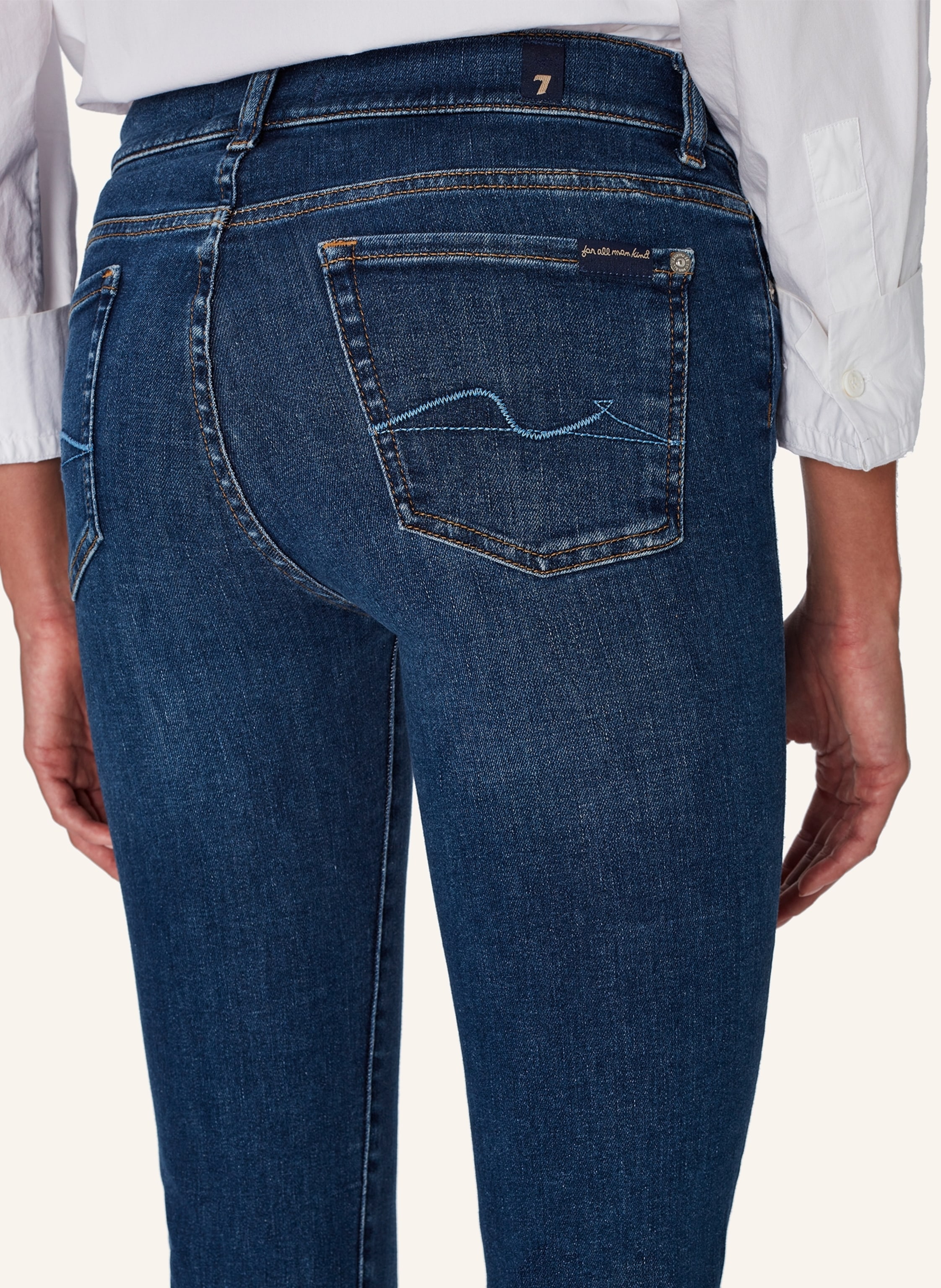 Thumbnail - 7 For All Mankind Jeans Roxanne Ankle Slim Fit blau