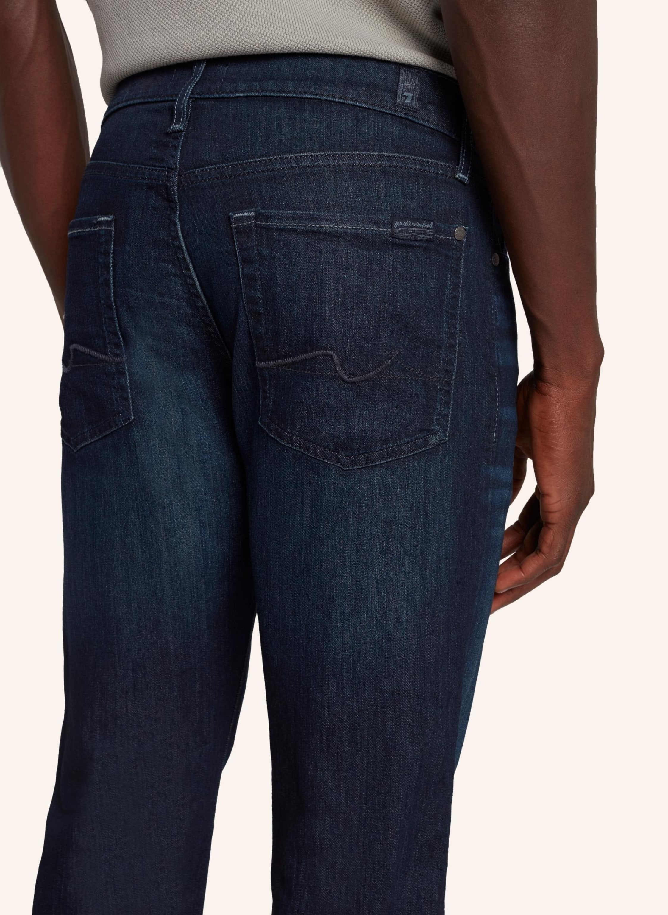 Thumbnail - 7 For All Mankind Jeans Slim Fit blau