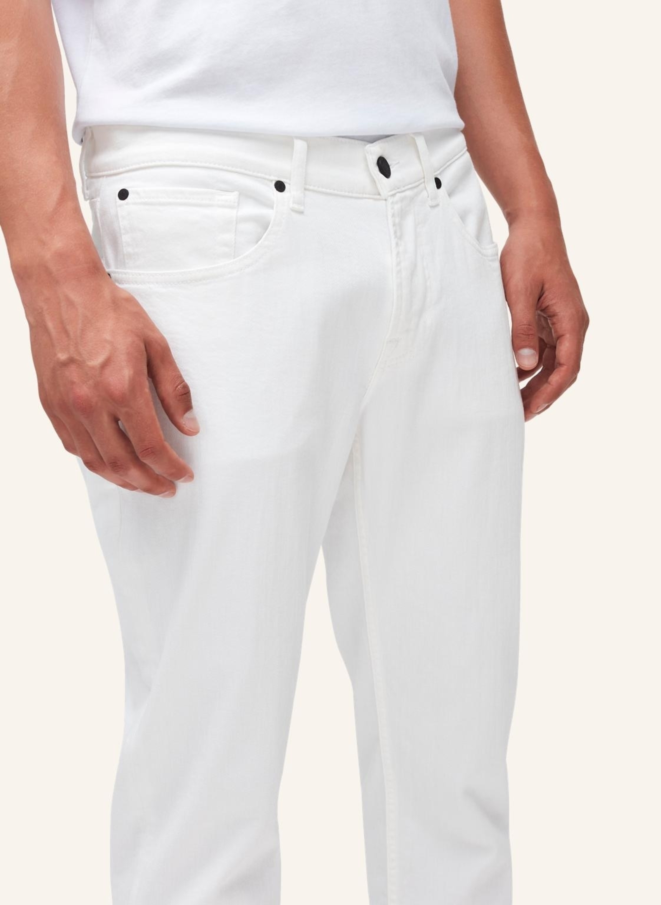 Thumbnail - 7 For All Mankind Jeans Slimmy Tapered Slim Fit weiss