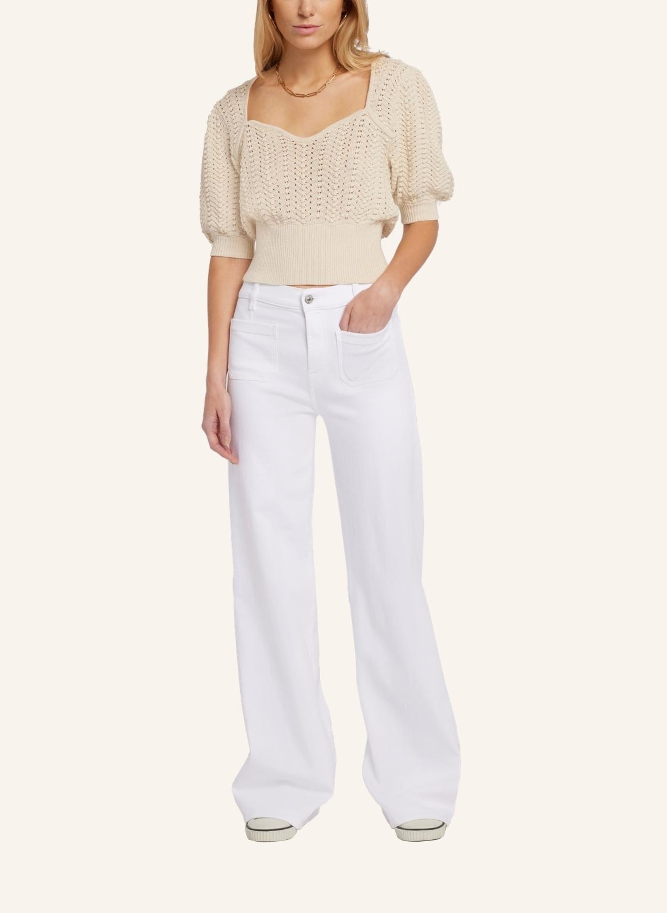 Thumbnail - 7 For All Mankind Jeans Lotta Flare Fit weiss