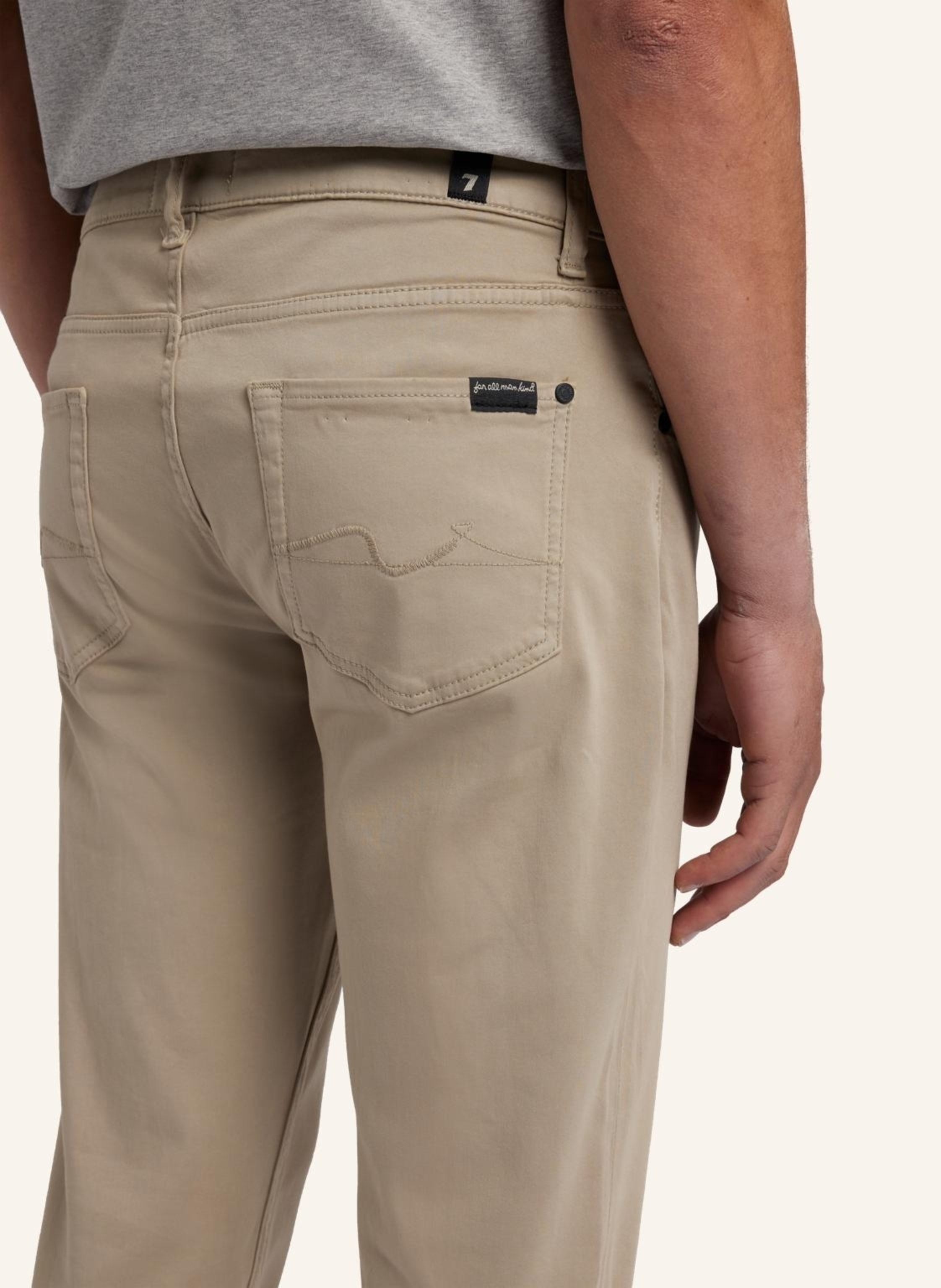 Thumbnail - 7 For All Mankind Hose Slimmy Tapered Fit beige