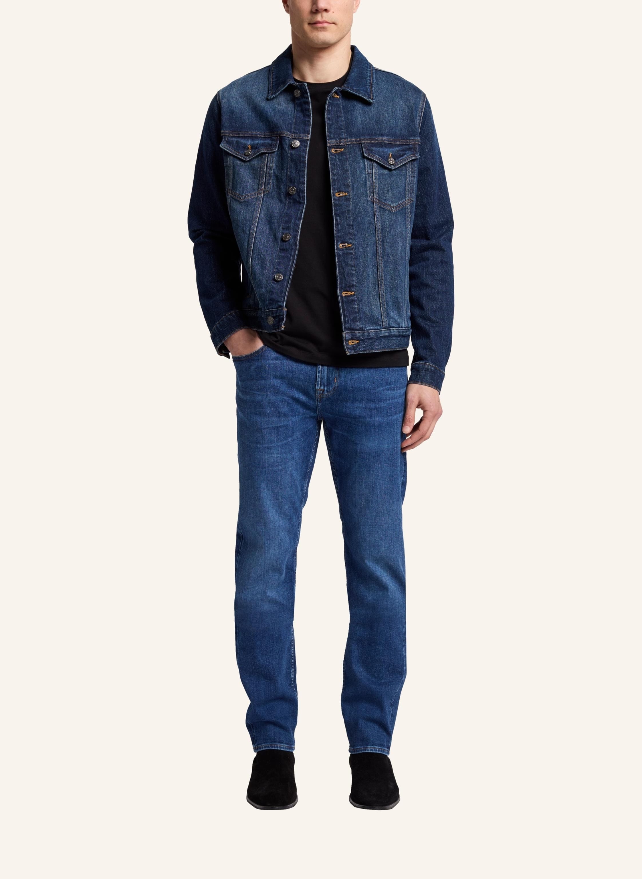 Thumbnail - 7 For All Mankind Jeans Slimmy Slim Fit blau