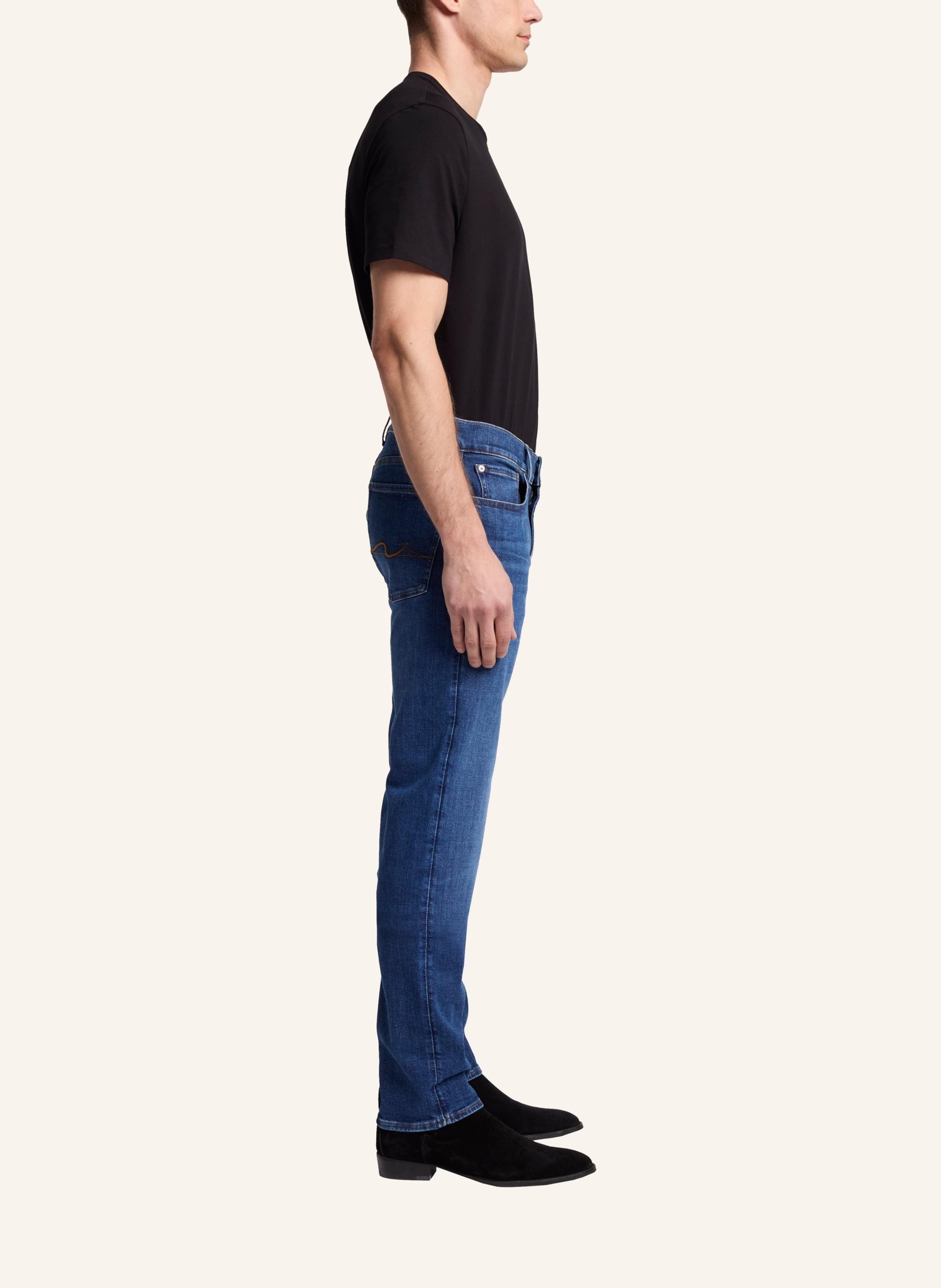 Thumbnail - 7 For All Mankind Jeans Slimmy Slim Fit blau