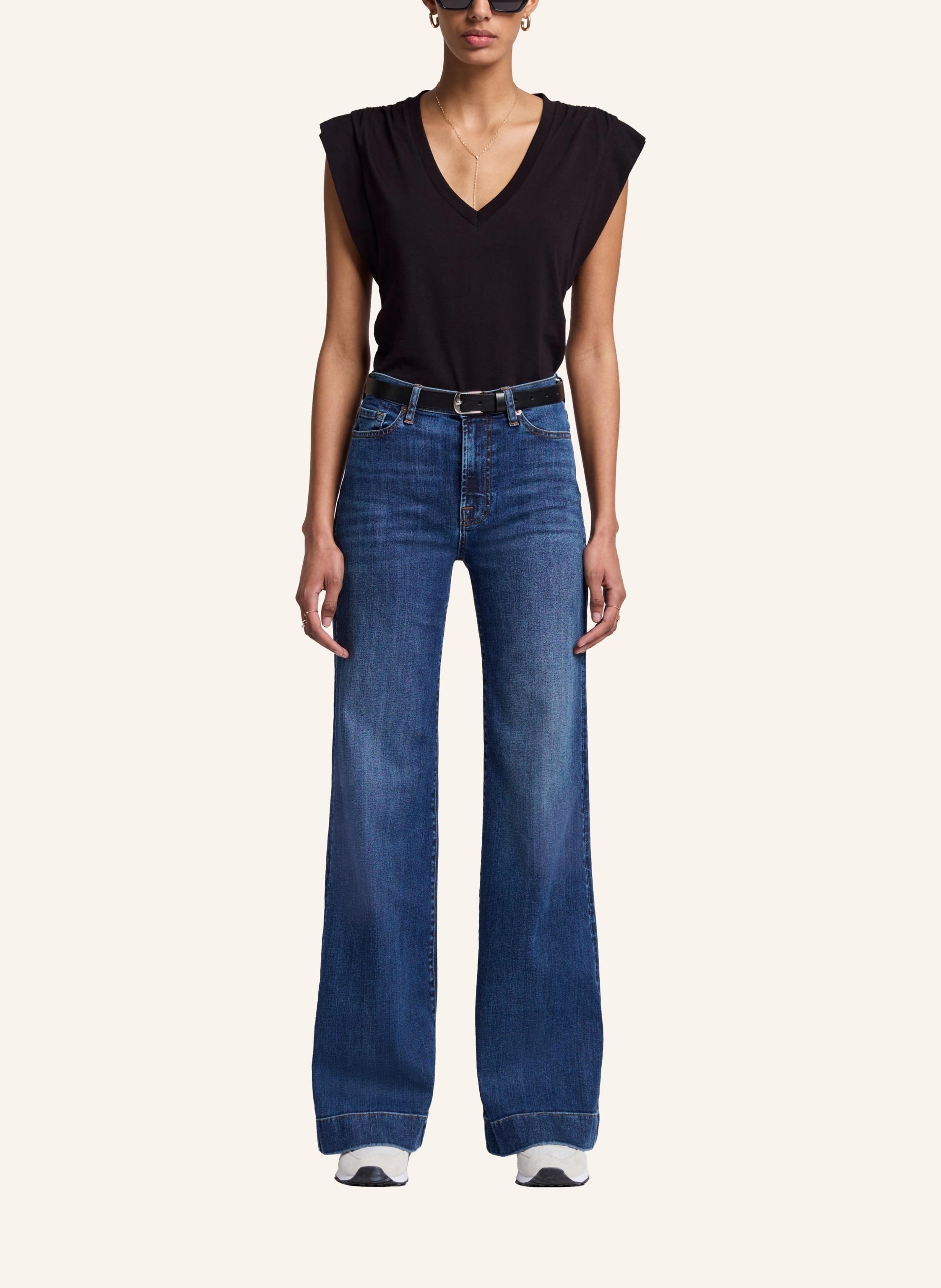 Thumbnail - 7 For All Mankind Jeans Modern Dojo Flare Fit blau