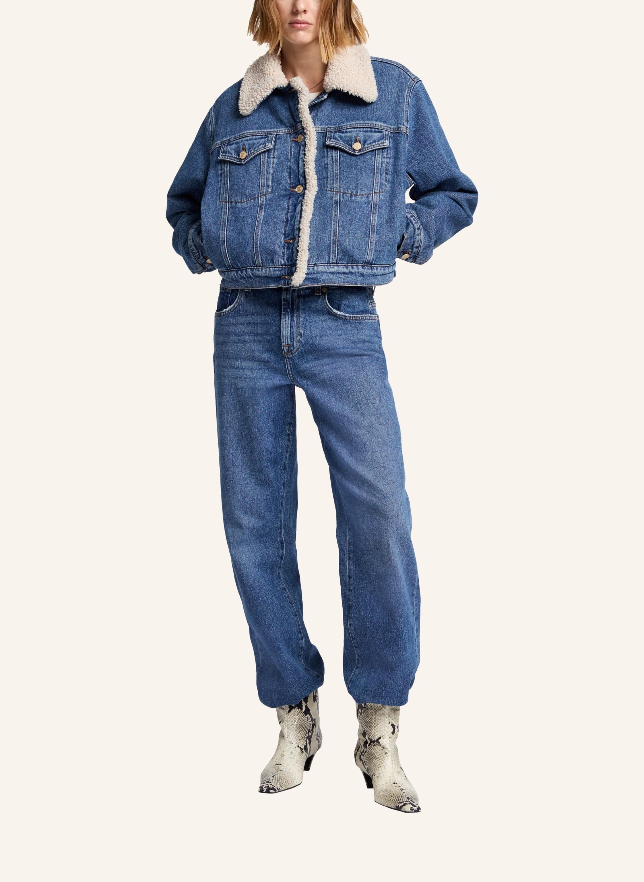 Thumbnail - 7 For All Mankind Nellie Jacket blau