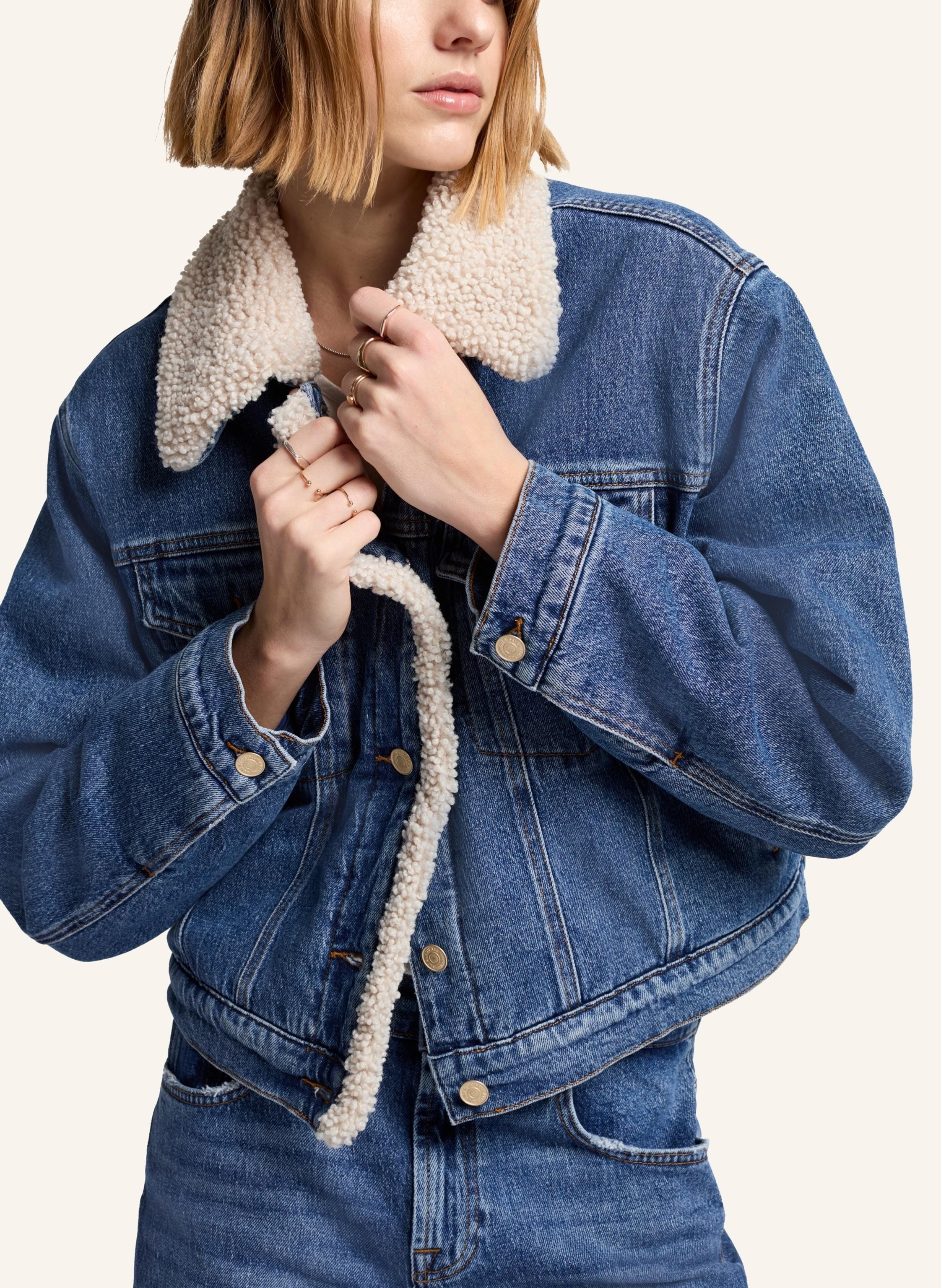 Thumbnail - 7 For All Mankind Nellie Jacket blau