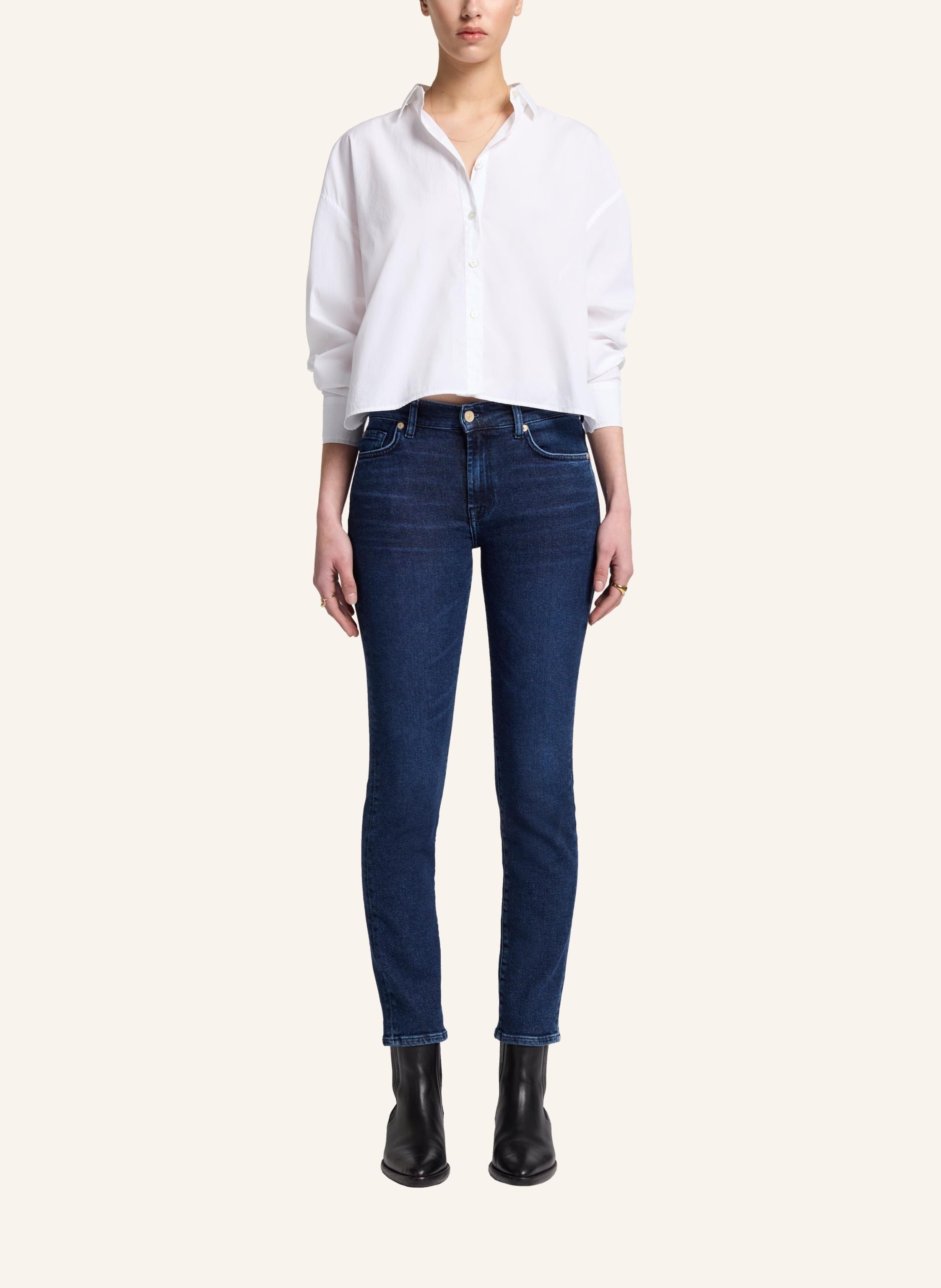 Thumbnail - 7 For All Mankind Jeans Roxanne Slim Fit blau