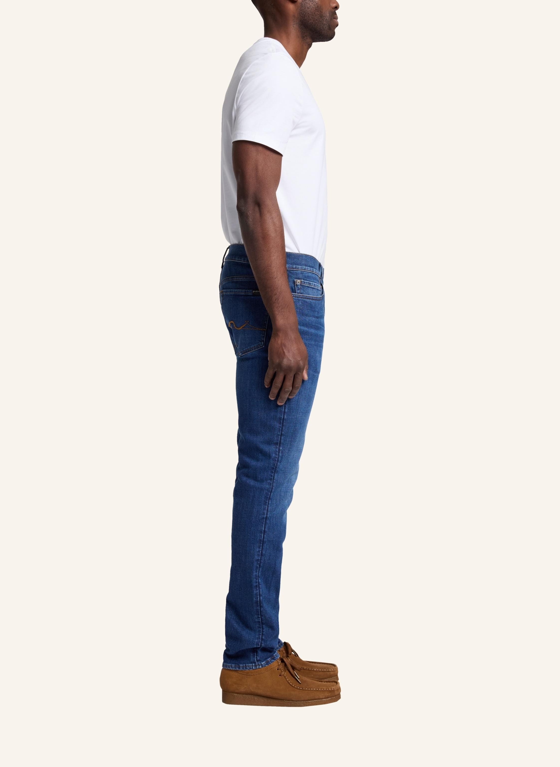 Thumbnail - 7 For All Mankind Jeans Paxtyn Skinny Fit blau