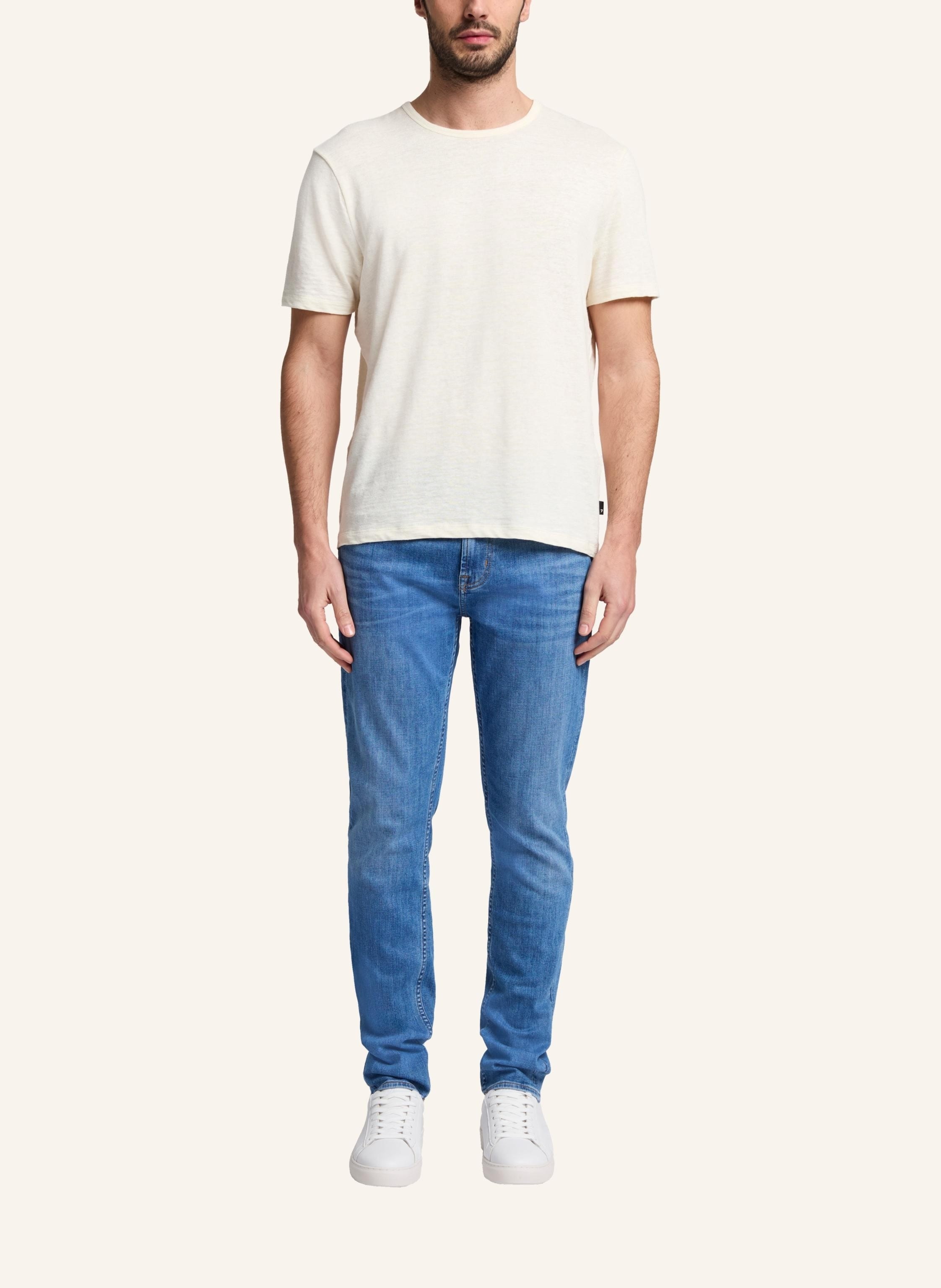 Thumbnail - 7 For All Mankind Jeans Paxtyn Skinny Fit blau
