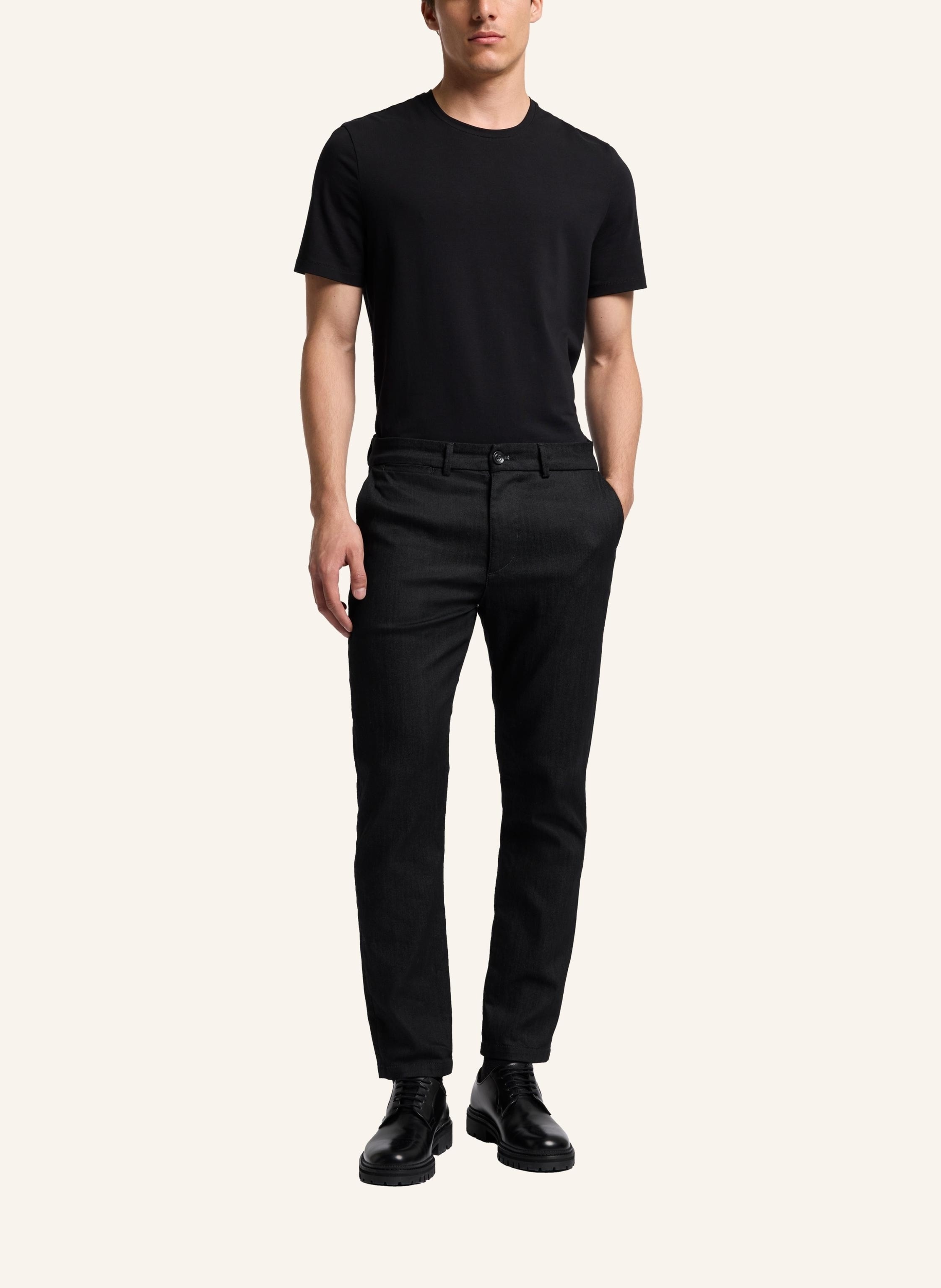 Thumbnail - 7 For All Mankind Jeans Adrien Chino Slim Fit schwarz