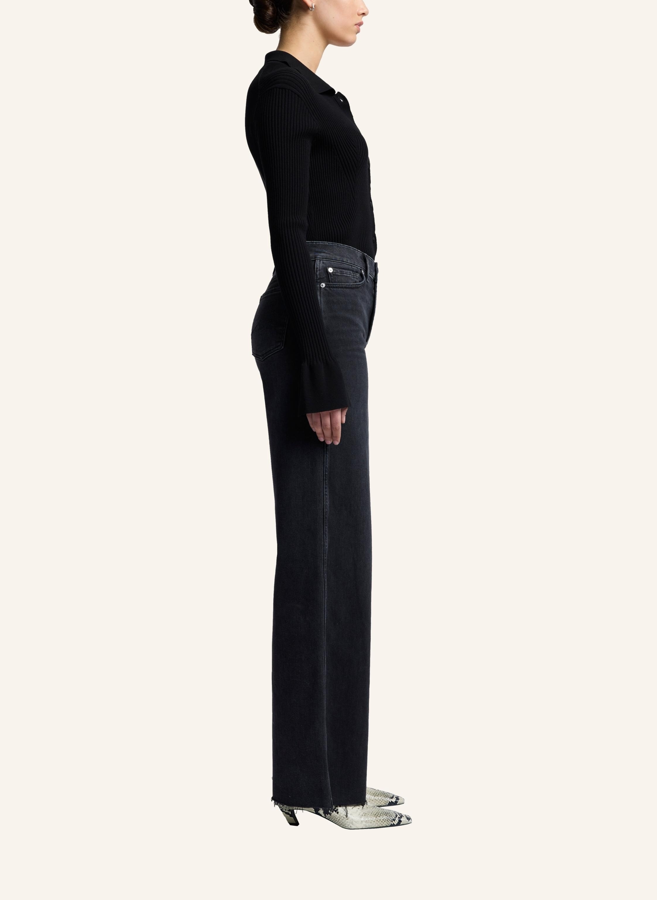 Thumbnail - 7 For All Mankind Jeans Lotta Flare Fit schwarz