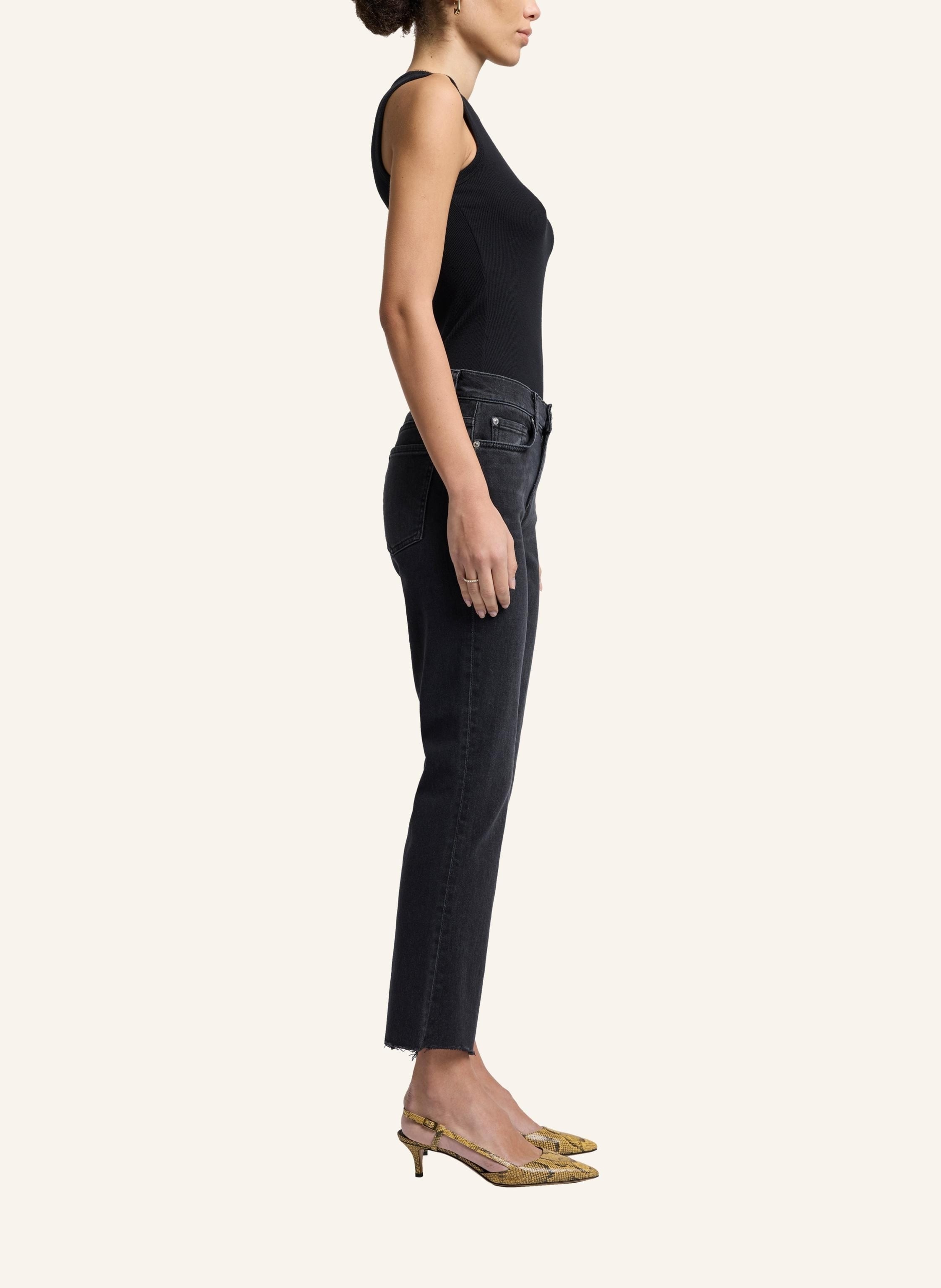 Thumbnail - 7 For All Mankind Jeans Daisy Ankle Boot Bootcut Fit schwarz