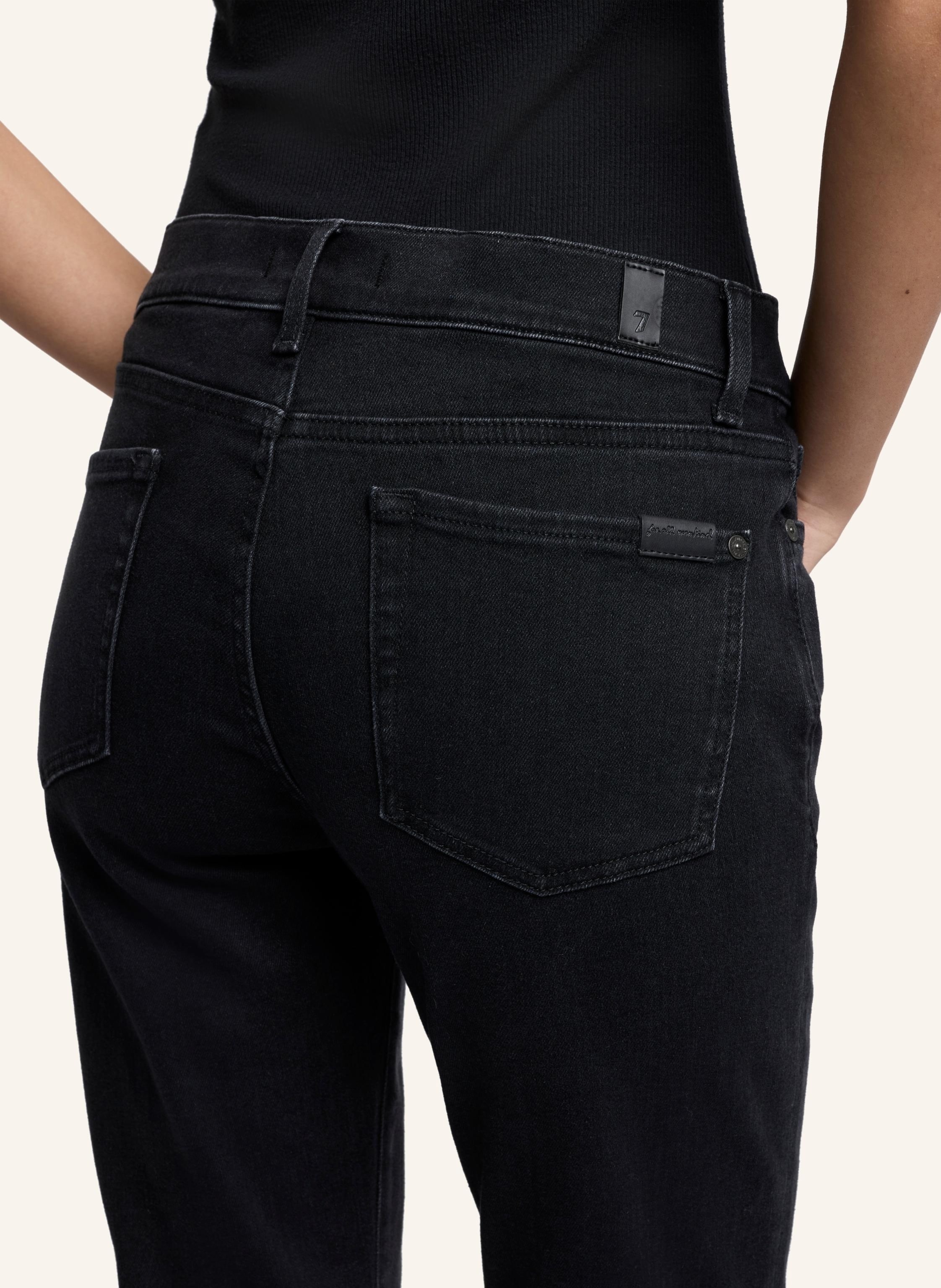 Thumbnail - 7 For All Mankind Jeans Relaxed Skinny Boyfriend Fit schwarz