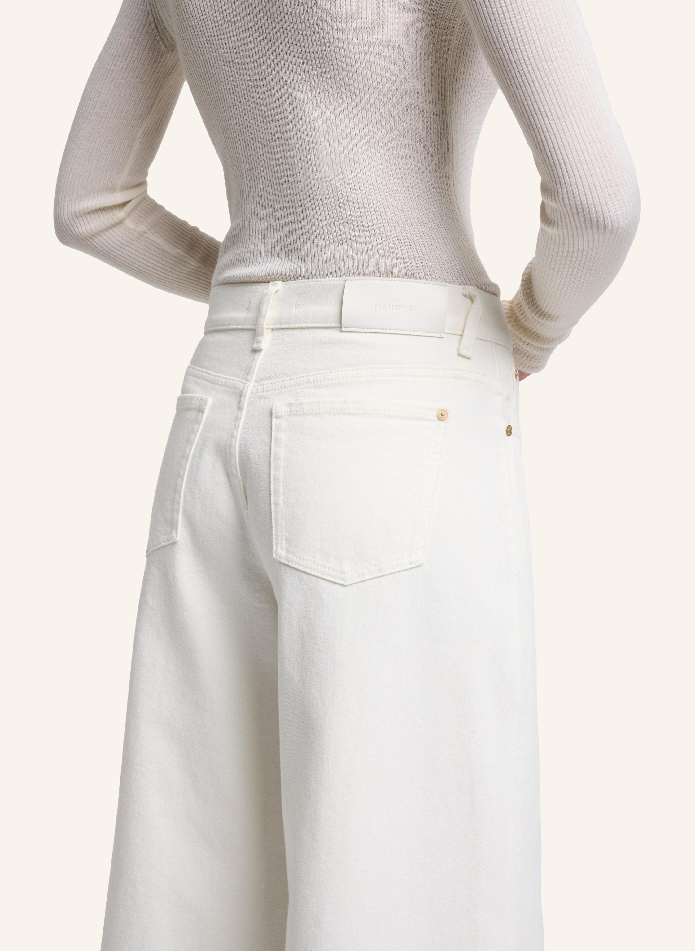 Thumbnail - 7 For All Mankind Jeans Willow Wide Wide Leg Fit weiss