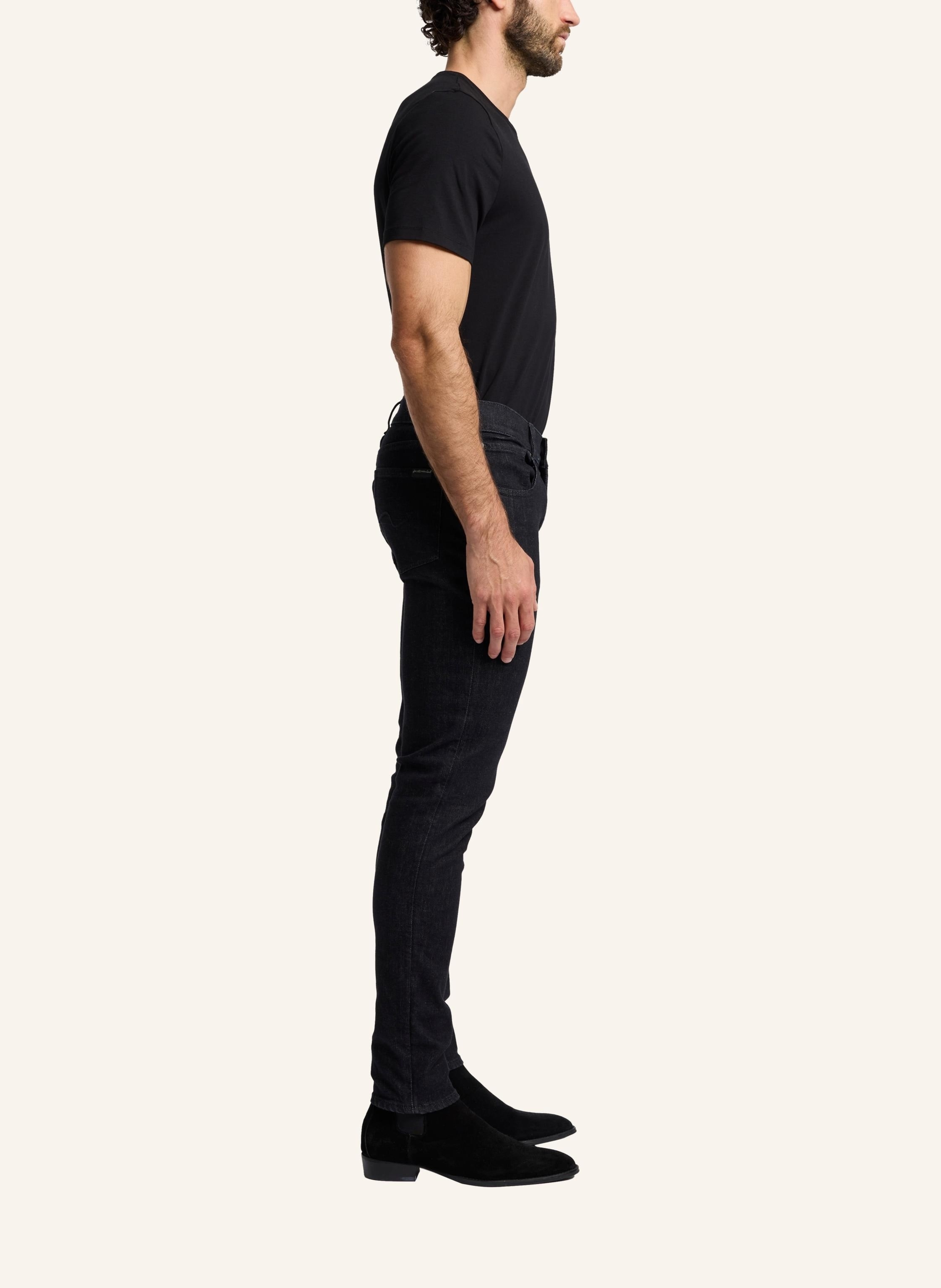 Thumbnail - 7 For All Mankind Jeans Slimmy Tapered Slim Fit schwarz